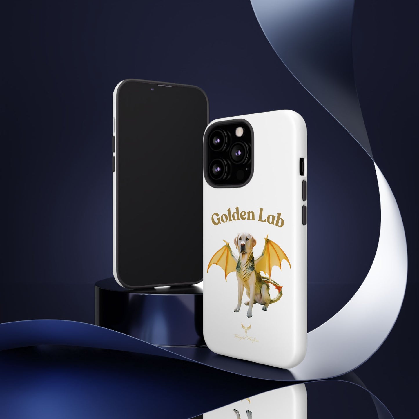 Golden Lab Dragon Phone Case - Tough Protection with a Fun Twist