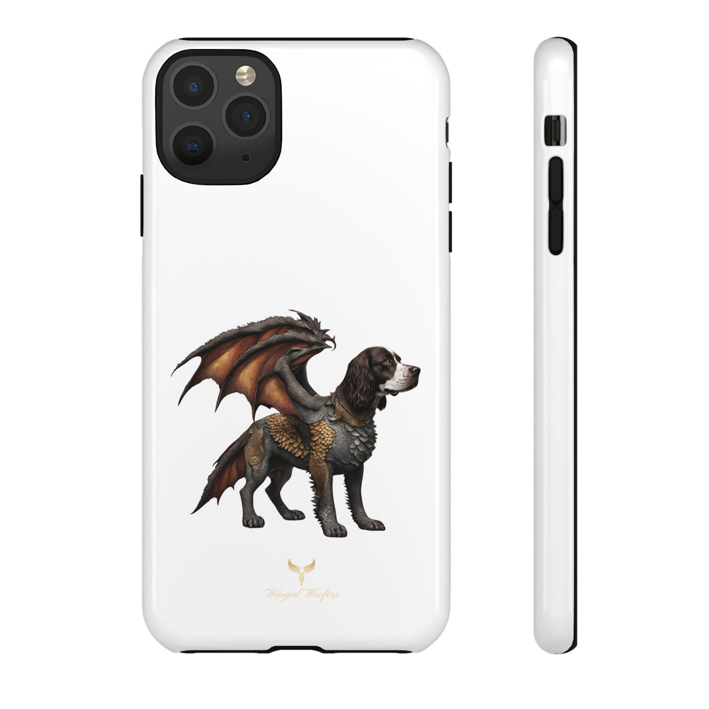 Fantasy Springer Spaniel as a Dragon Phone Case - Tough Cases for Pet Lovers