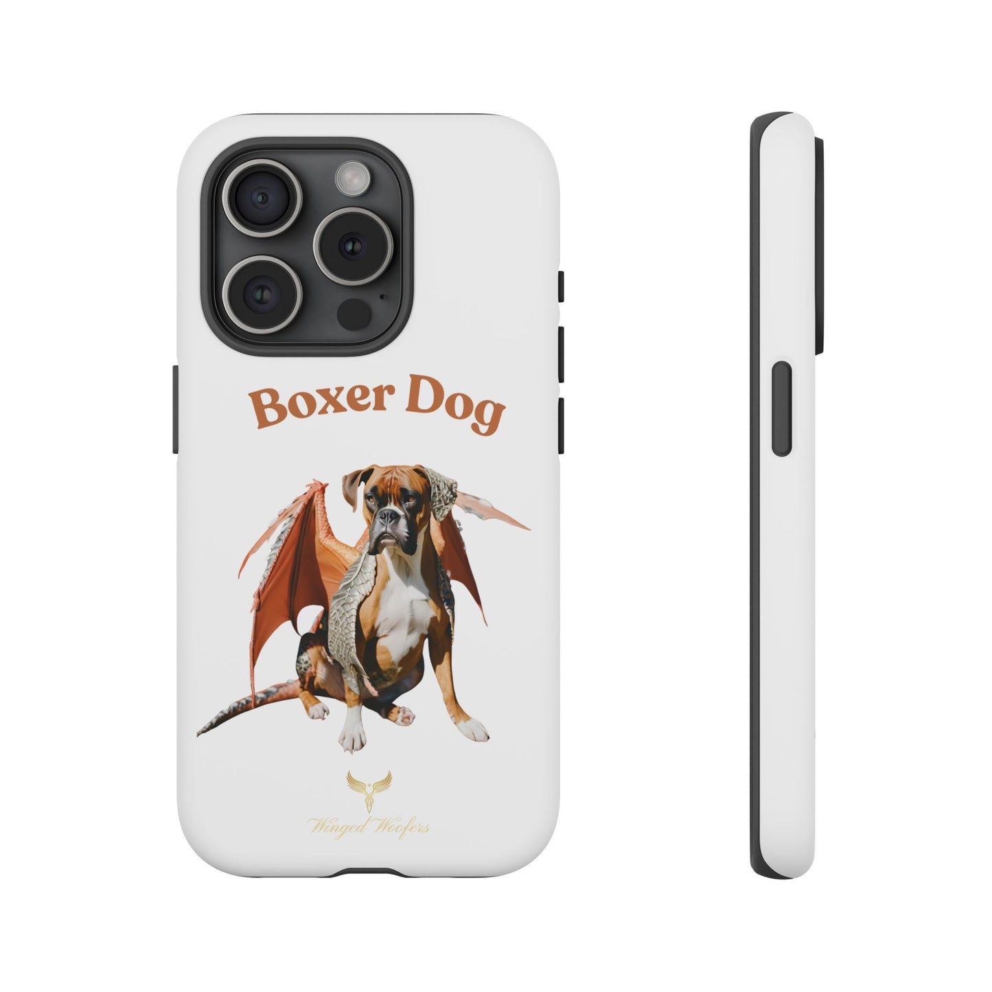 Boxer Dog Dragon Art Phone Case - Tough Cases