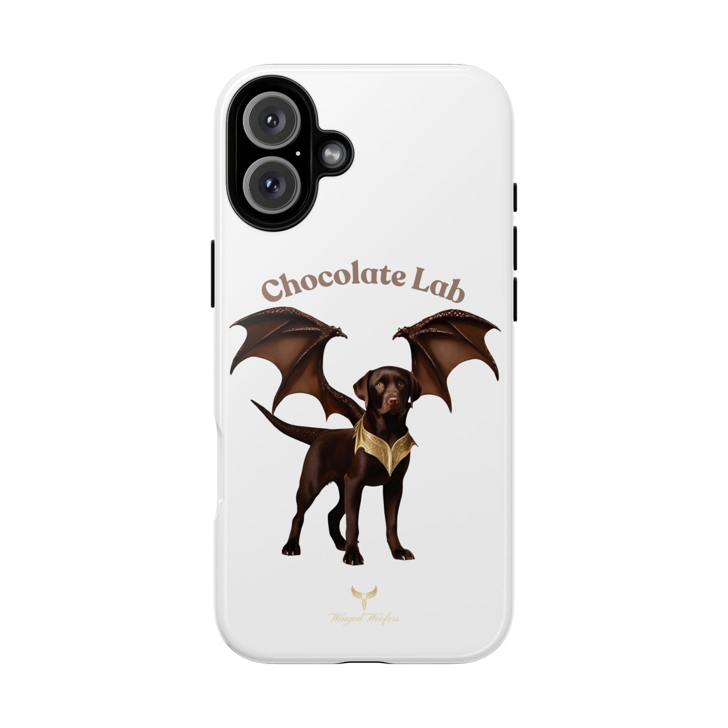 Chocolate Lab Dragon Phone Case - Tough & Stylish for Dog Lovers