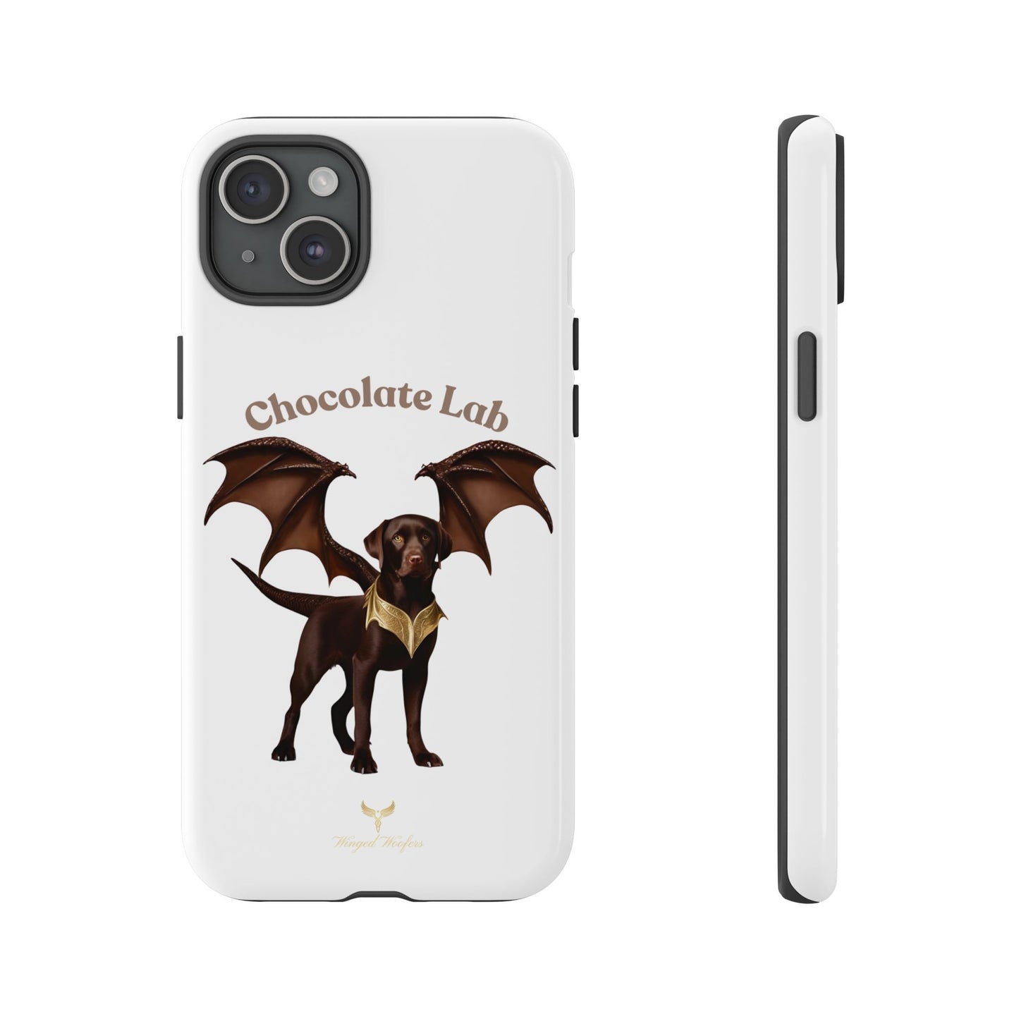 Chocolate Lab Dragon Phone Case - Tough & Stylish for Dog Lovers