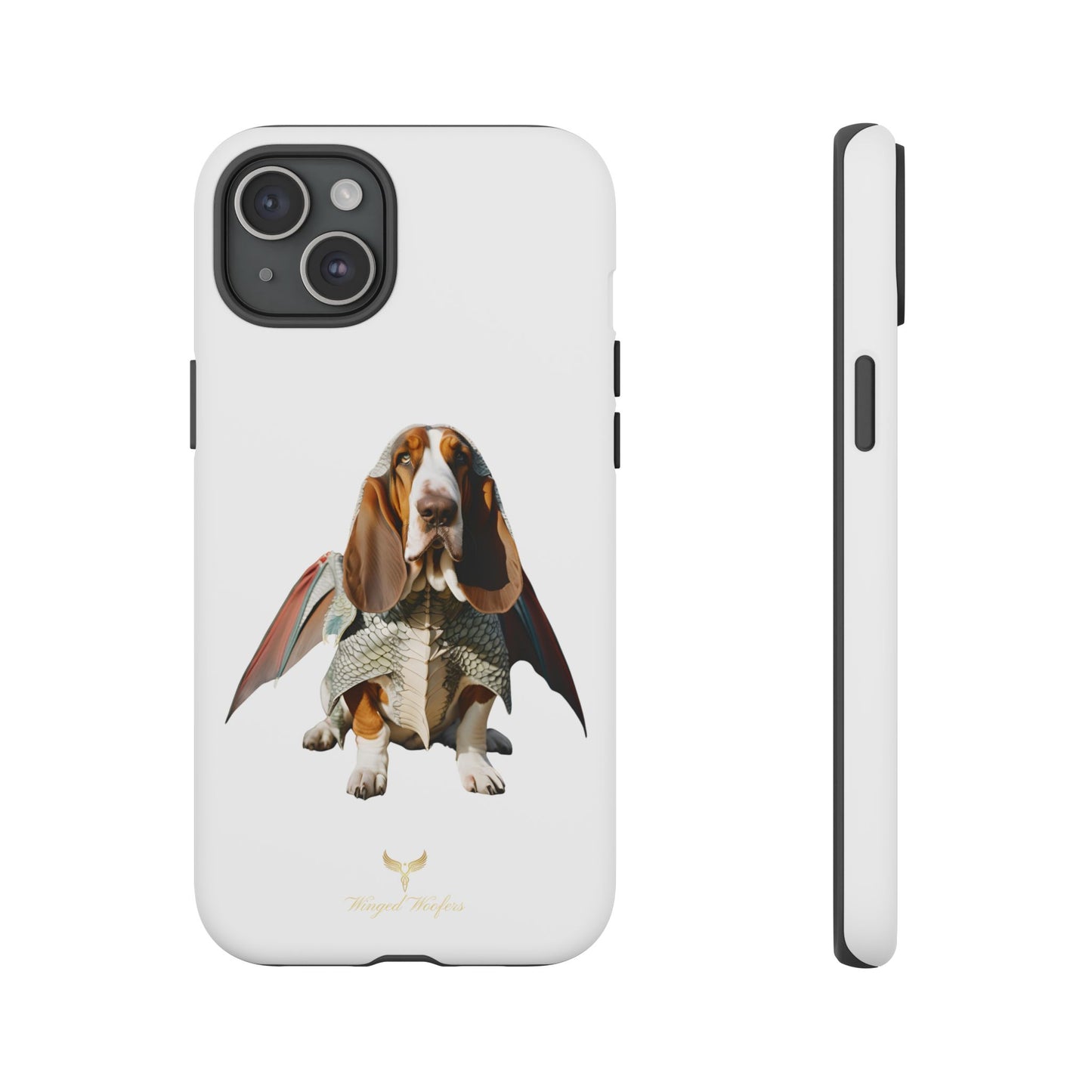 Whimsical Basset Hound Dog Phone Case - Tough Cases for Animal Lovers