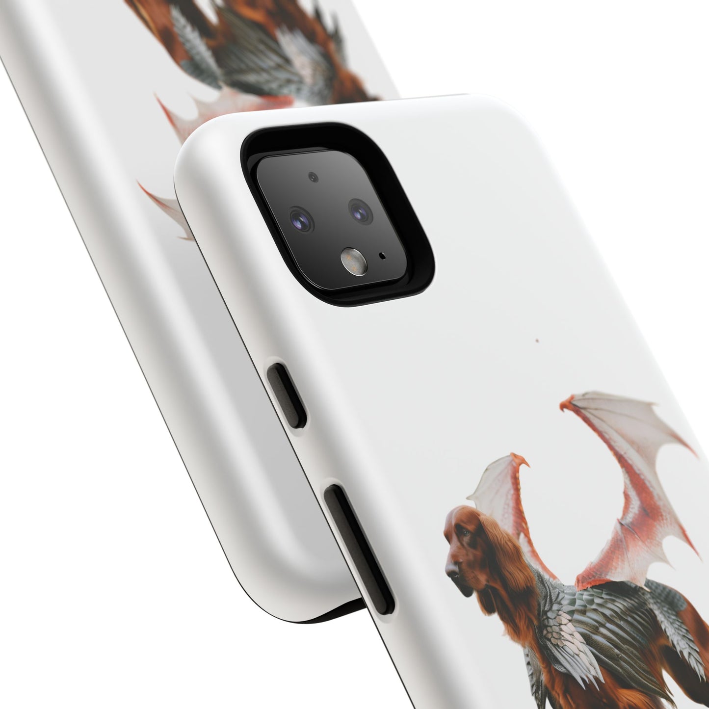 Fantasy Irish Setter with Dragon Wings Phone Case - Tough Cases with Winged Dog Design