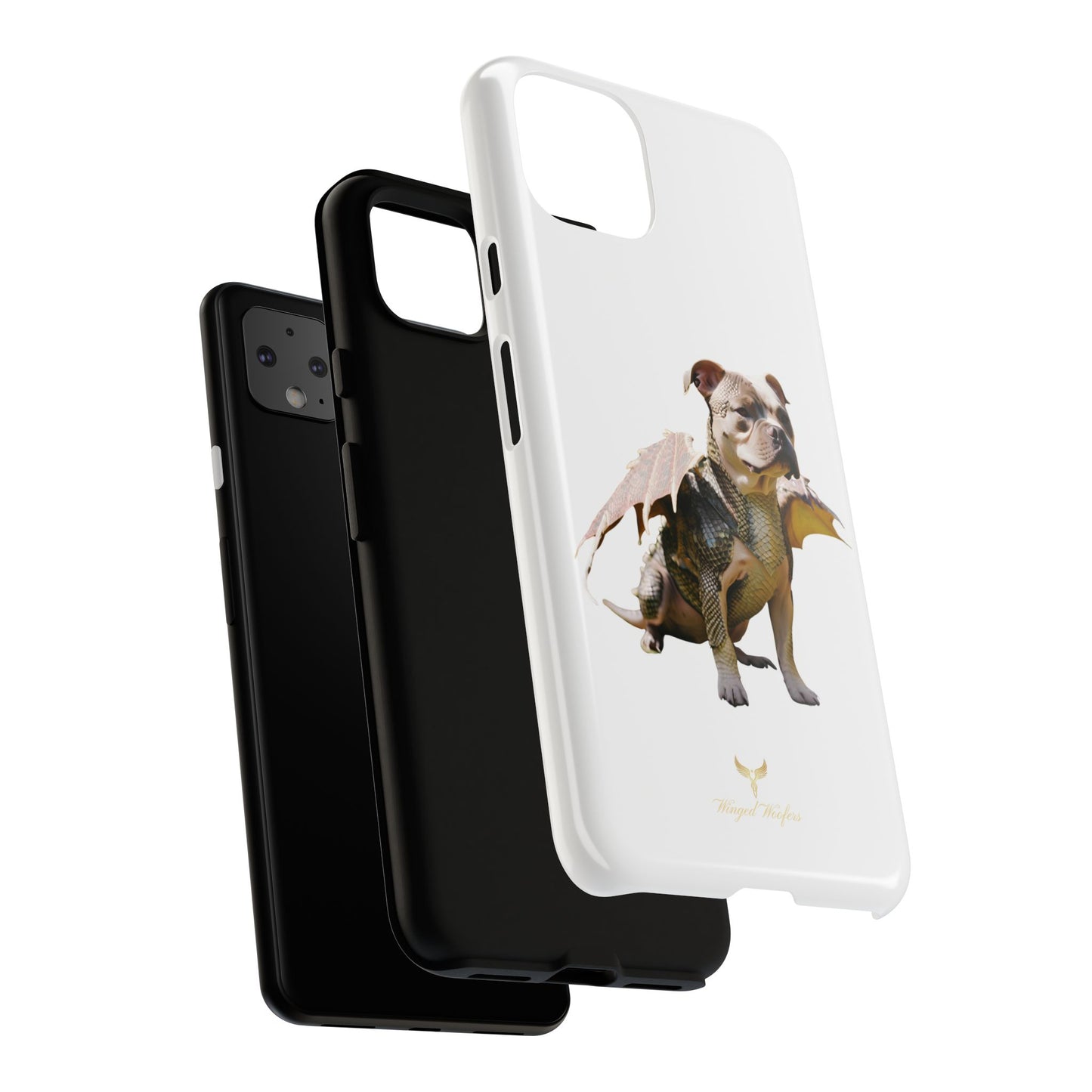 Staffordshire Bulldog Dragon Tough Phone Case - Unique Animal Design for Pet Lovers