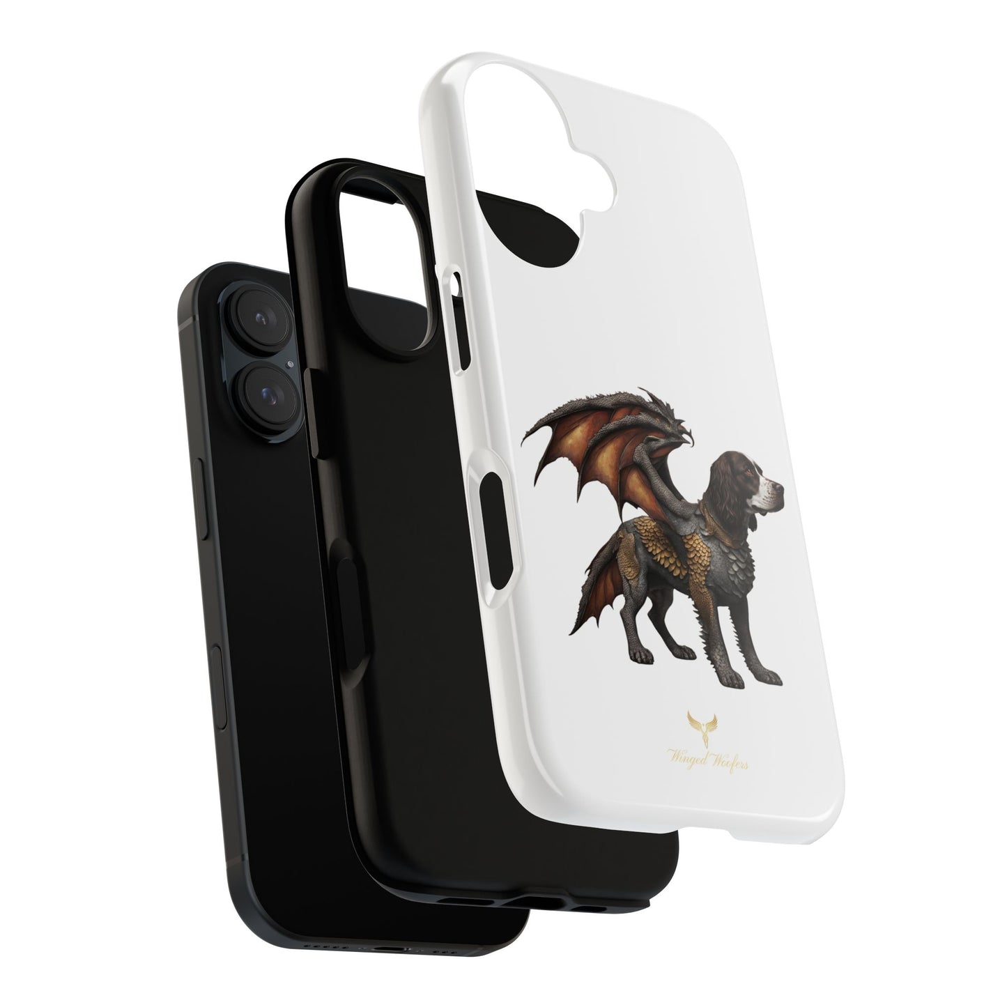 Fantasy Springer Spaniel as a Dragon Phone Case - Tough Cases for Pet Lovers