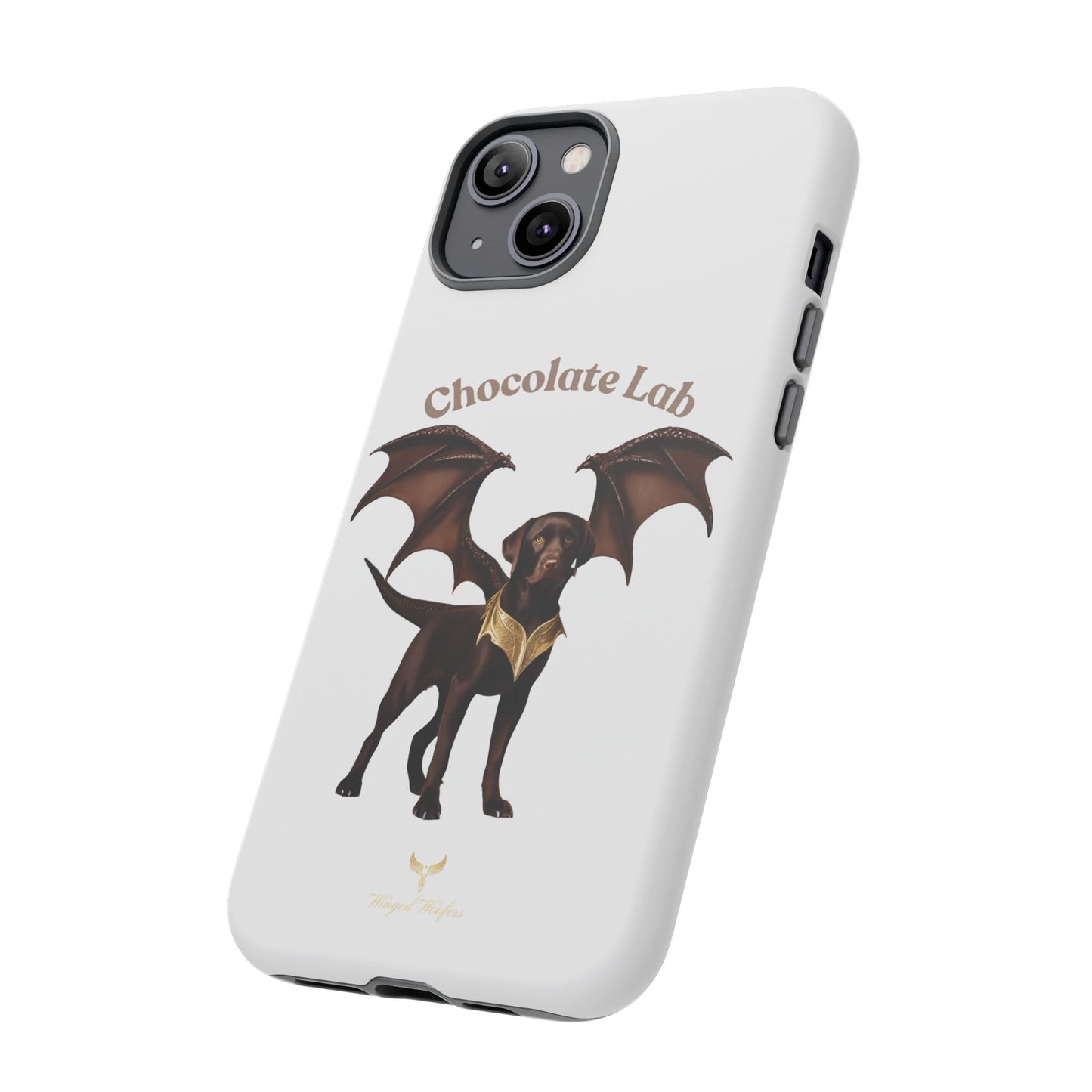 Chocolate Lab Dragon Phone Case - Tough & Stylish for Dog Lovers