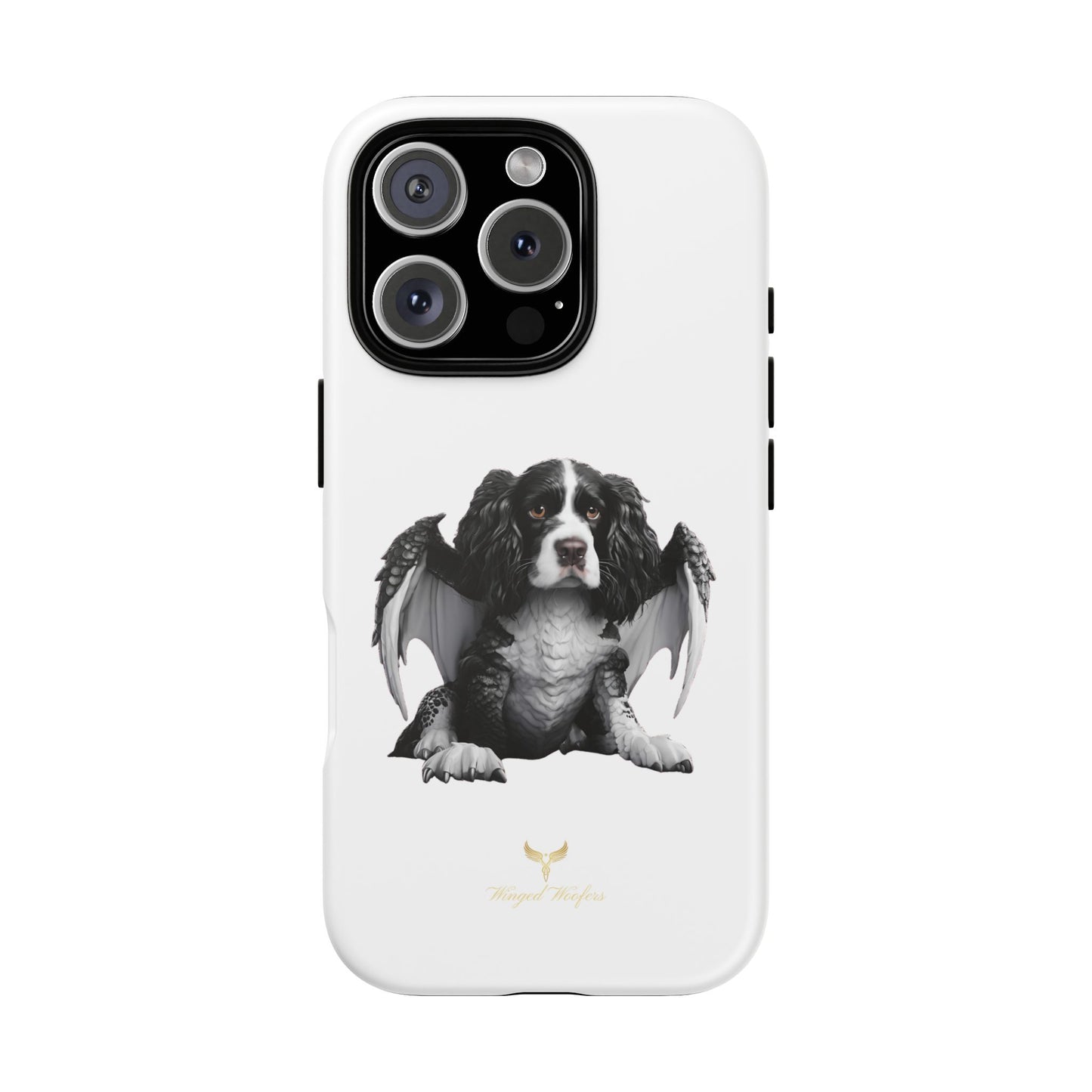 Springer Spaniel Puppy Dragon Winged Dog Phone Case - Tough Cases for Pet Lovers