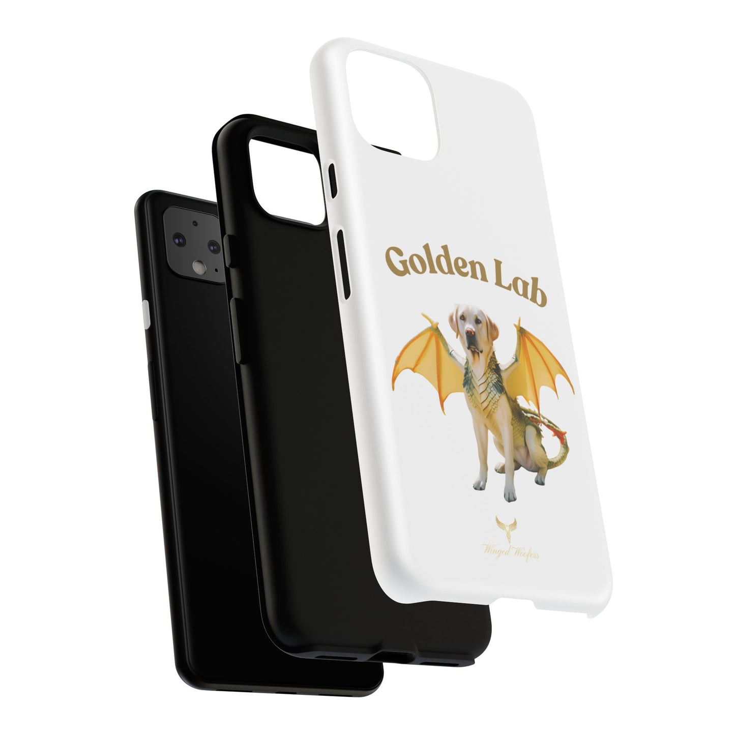 Golden Lab Dragon Phone Case - Tough Protection with a Fun Twist