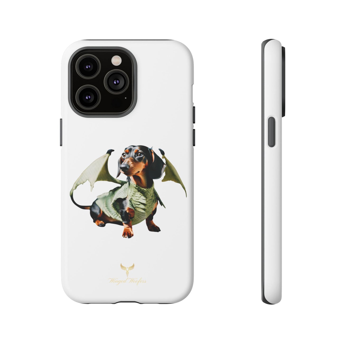 Whimsical Dragon Dog Phone Case - Tough Cases for Pet Lovers