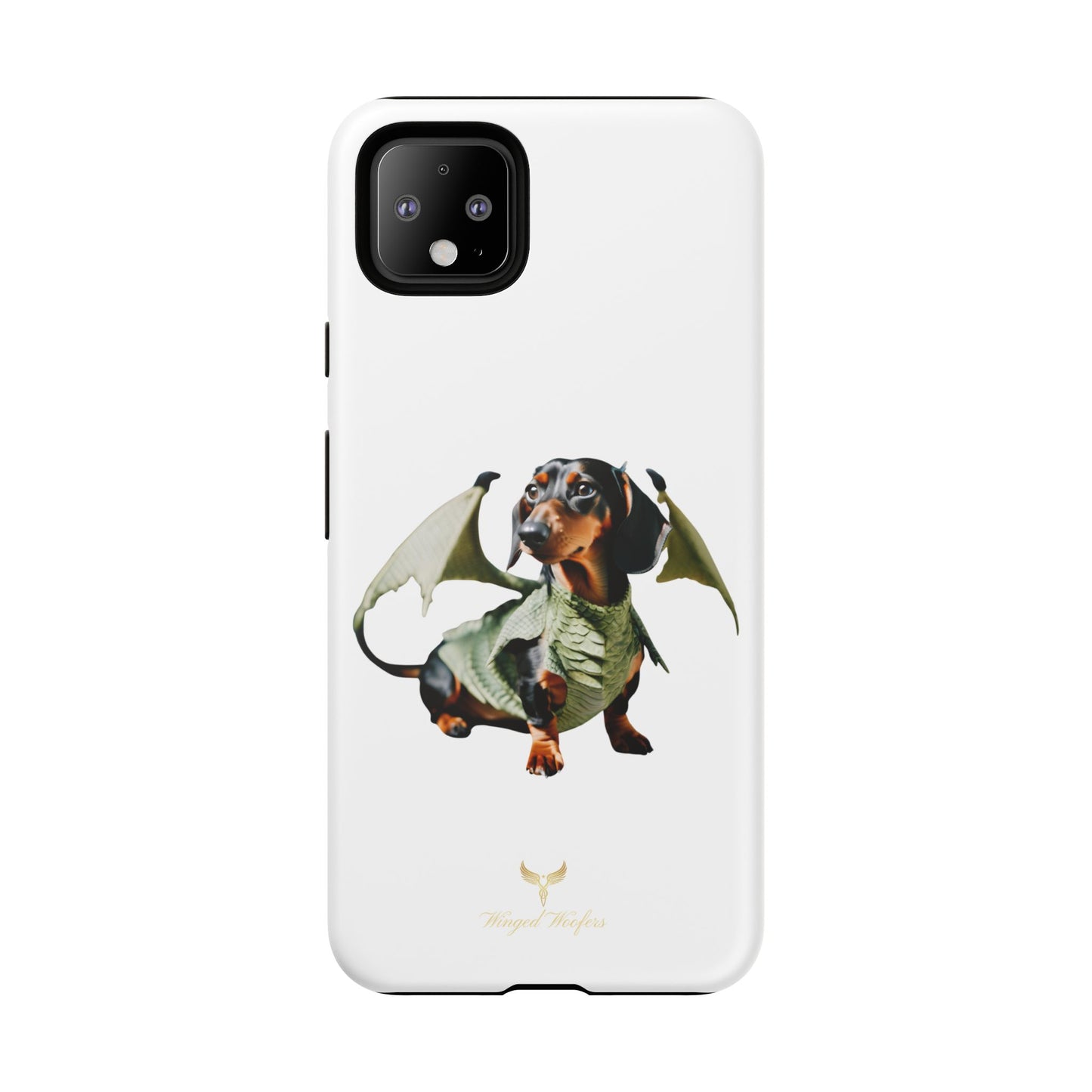 Whimsical Dragon Dog Phone Case - Tough Cases for Pet Lovers