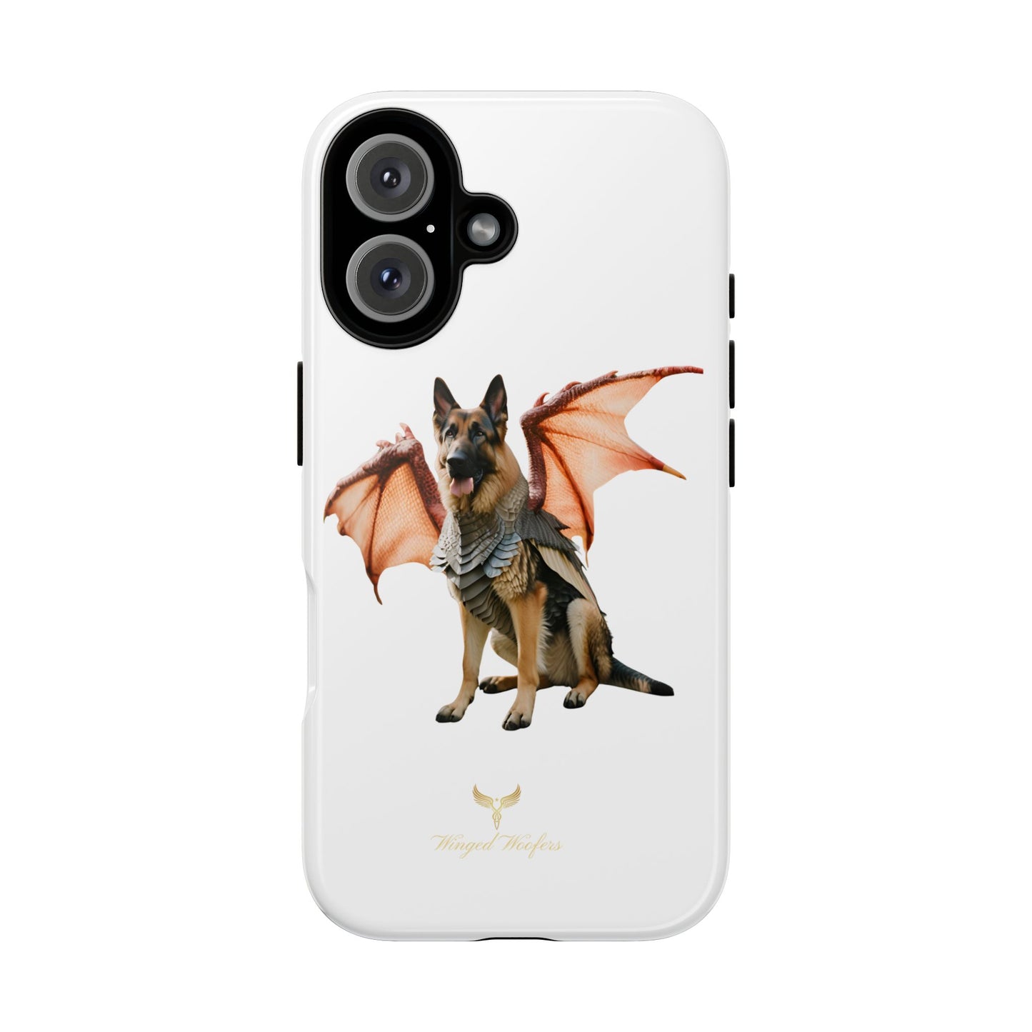 Mythical German Shepherd with Wings Dog iPhone Case | Tough Cases for Pet Lovers