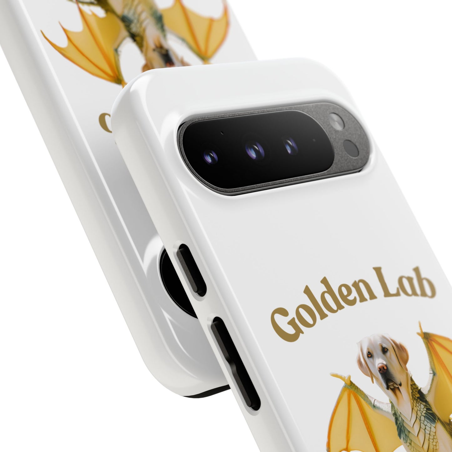 Golden Lab Dragon Phone Case - Tough Protection with a Fun Twist