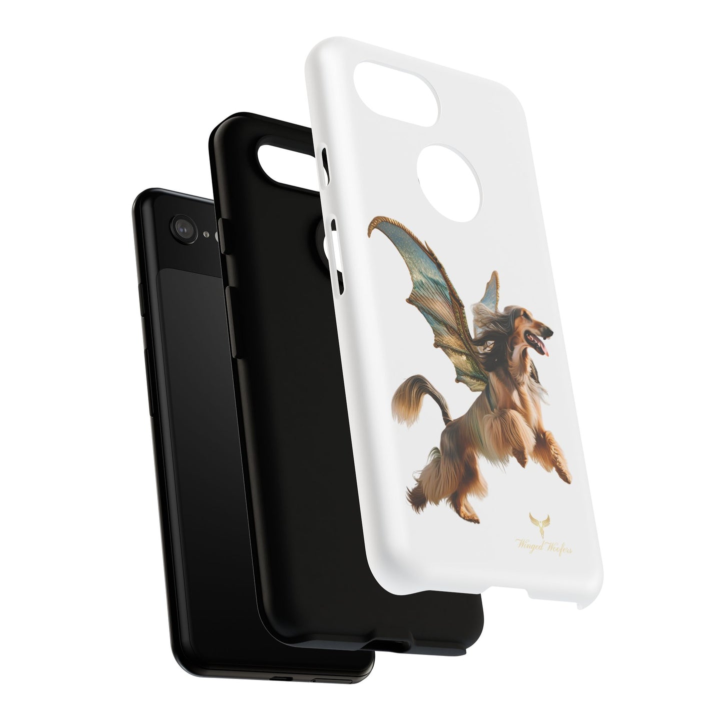 Magical Afghan Hound Dog Phone Case - Tough Cases with Winged Design