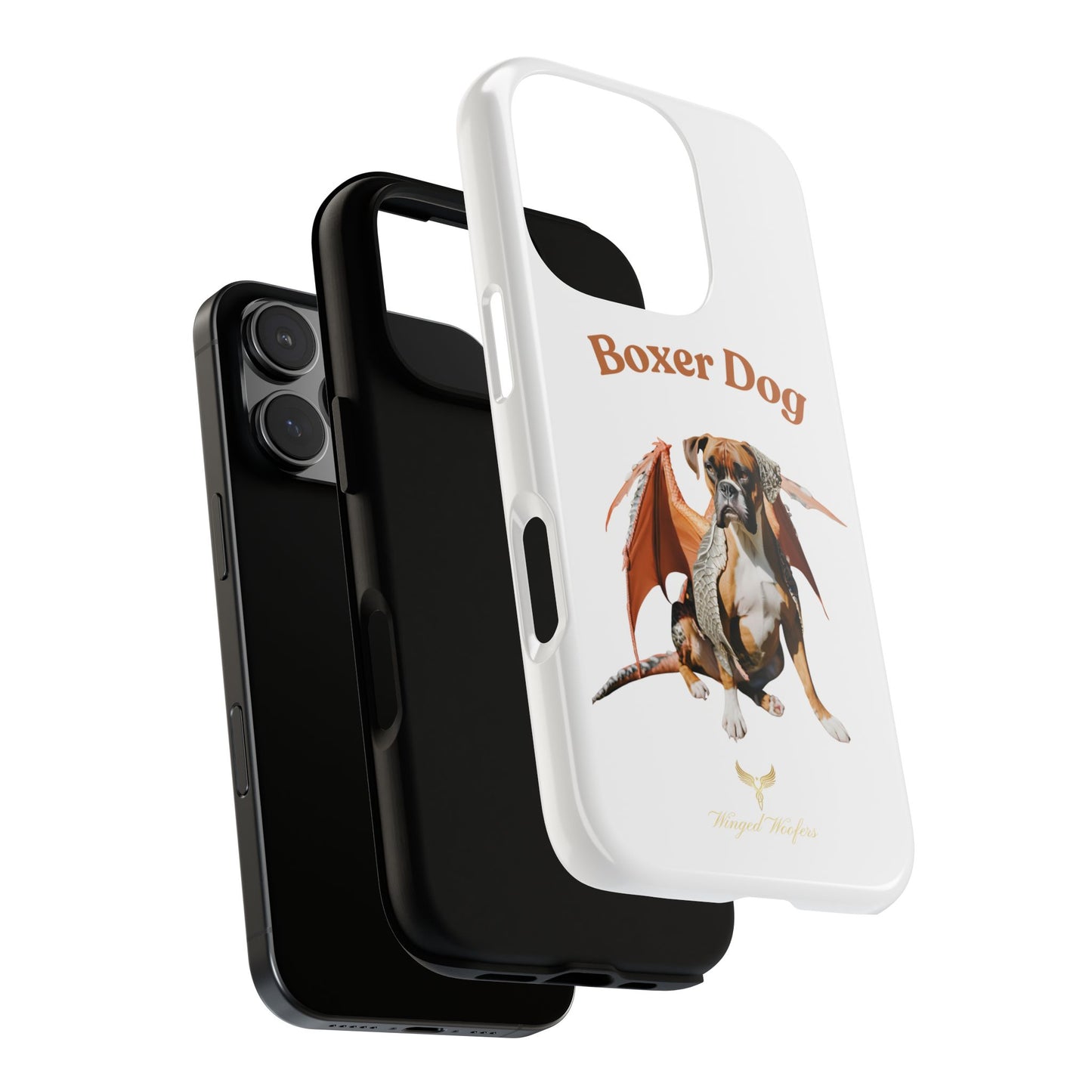 Boxer Dog Dragon Art Phone Case - Tough Cases