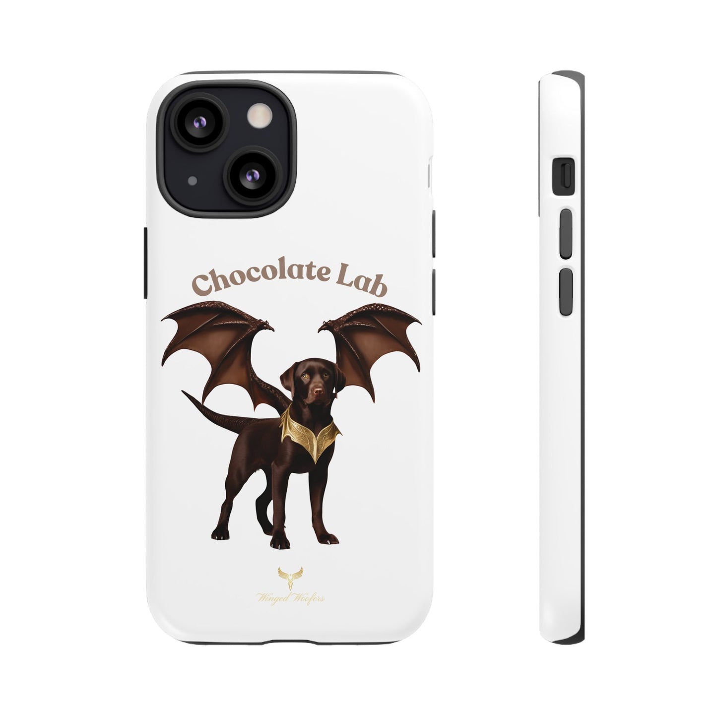 Chocolate Lab Dragon Phone Case - Tough & Stylish for Dog Lovers