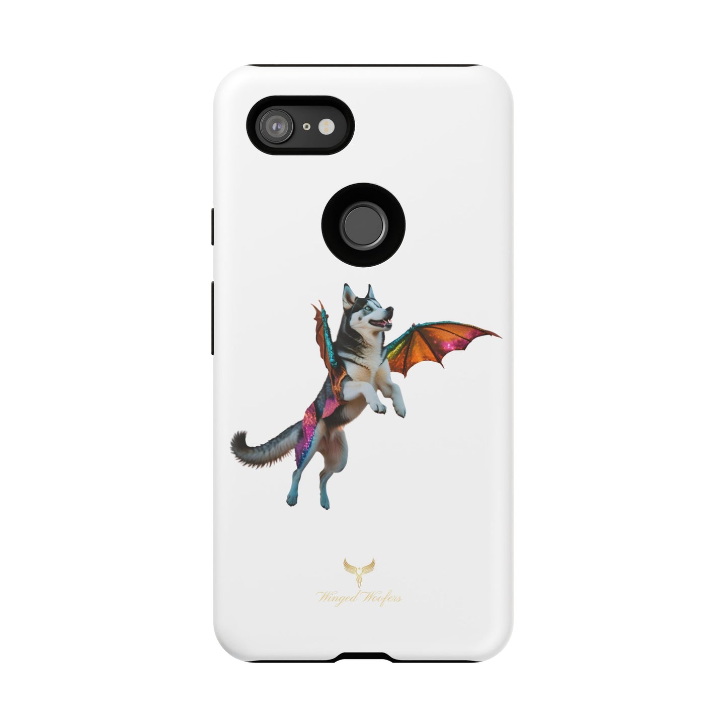 Magical Husky Pet Phone Case - Winged Dog Design | Tough Cases | Unique Animal Lover Gift