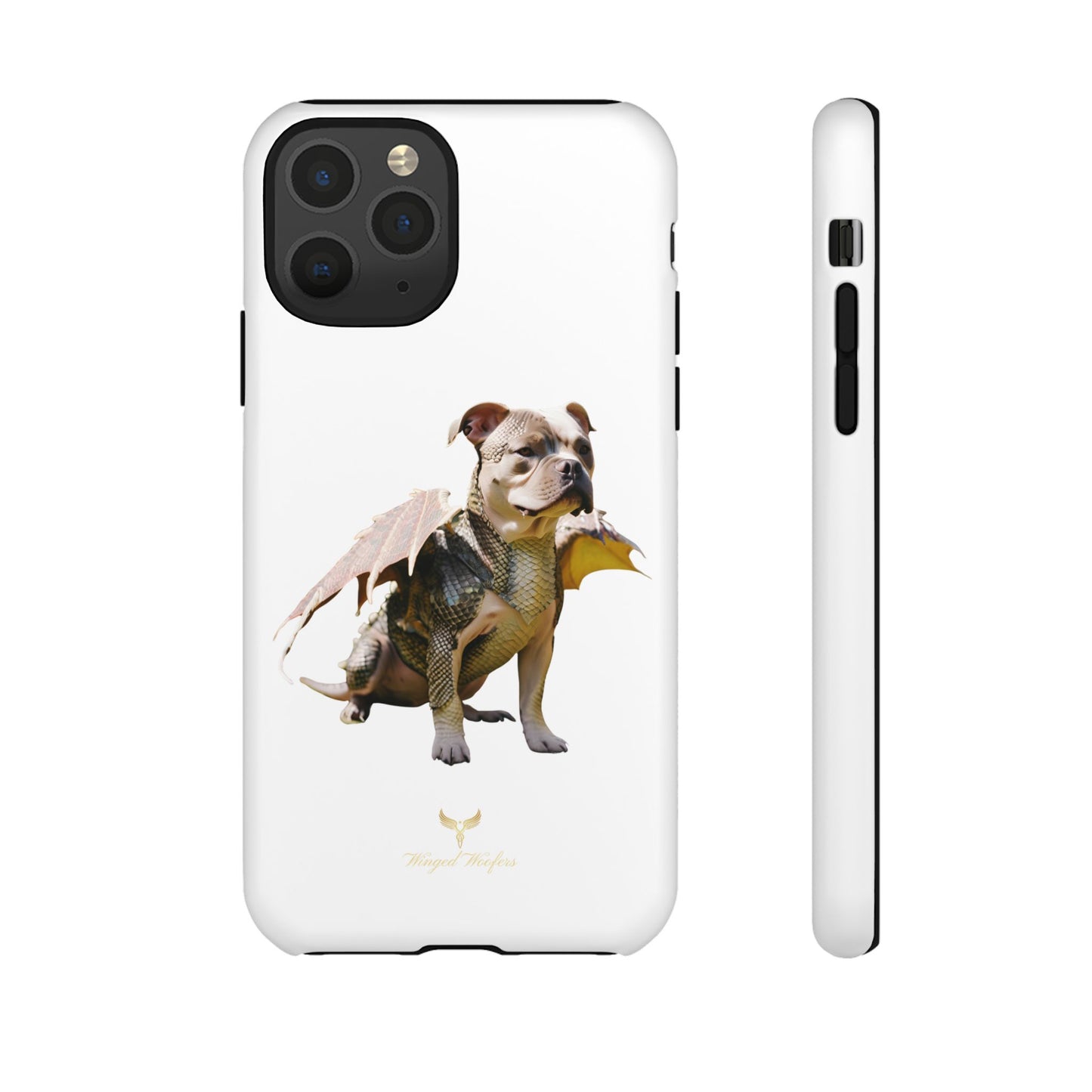 Staffordshire Bulldog Dragon Tough Phone Case - Unique Animal Design for Pet Lovers