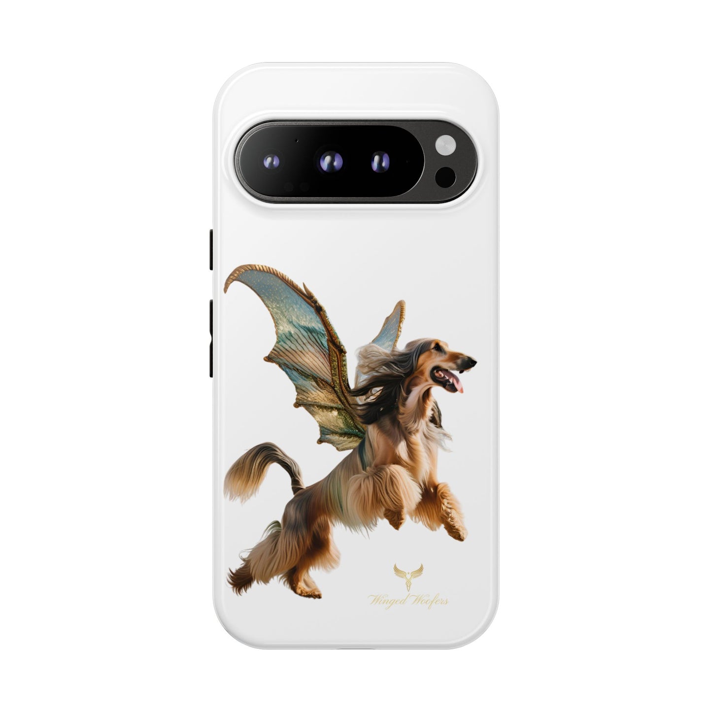 Magical Afghan Hound Dog Phone Case - Tough Cases with Winged Design