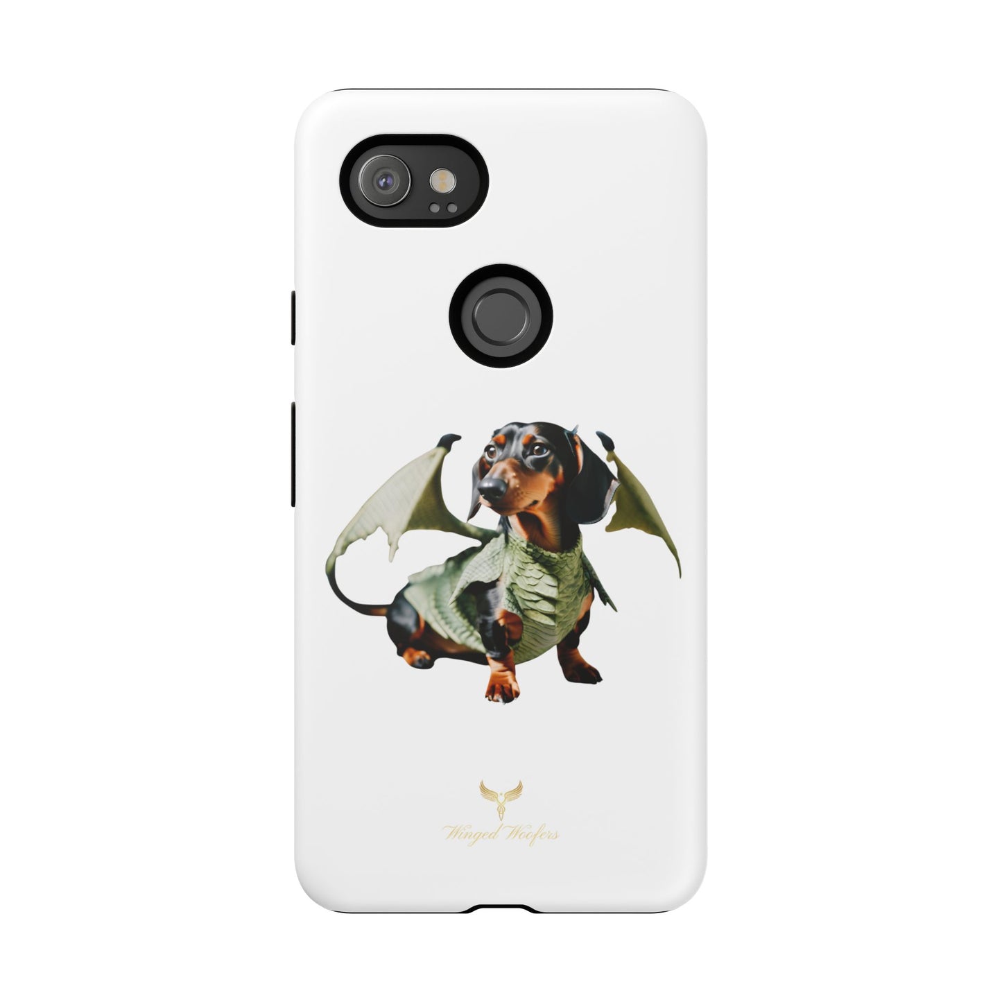 Whimsical Dragon Dog Phone Case - Tough Cases for Pet Lovers