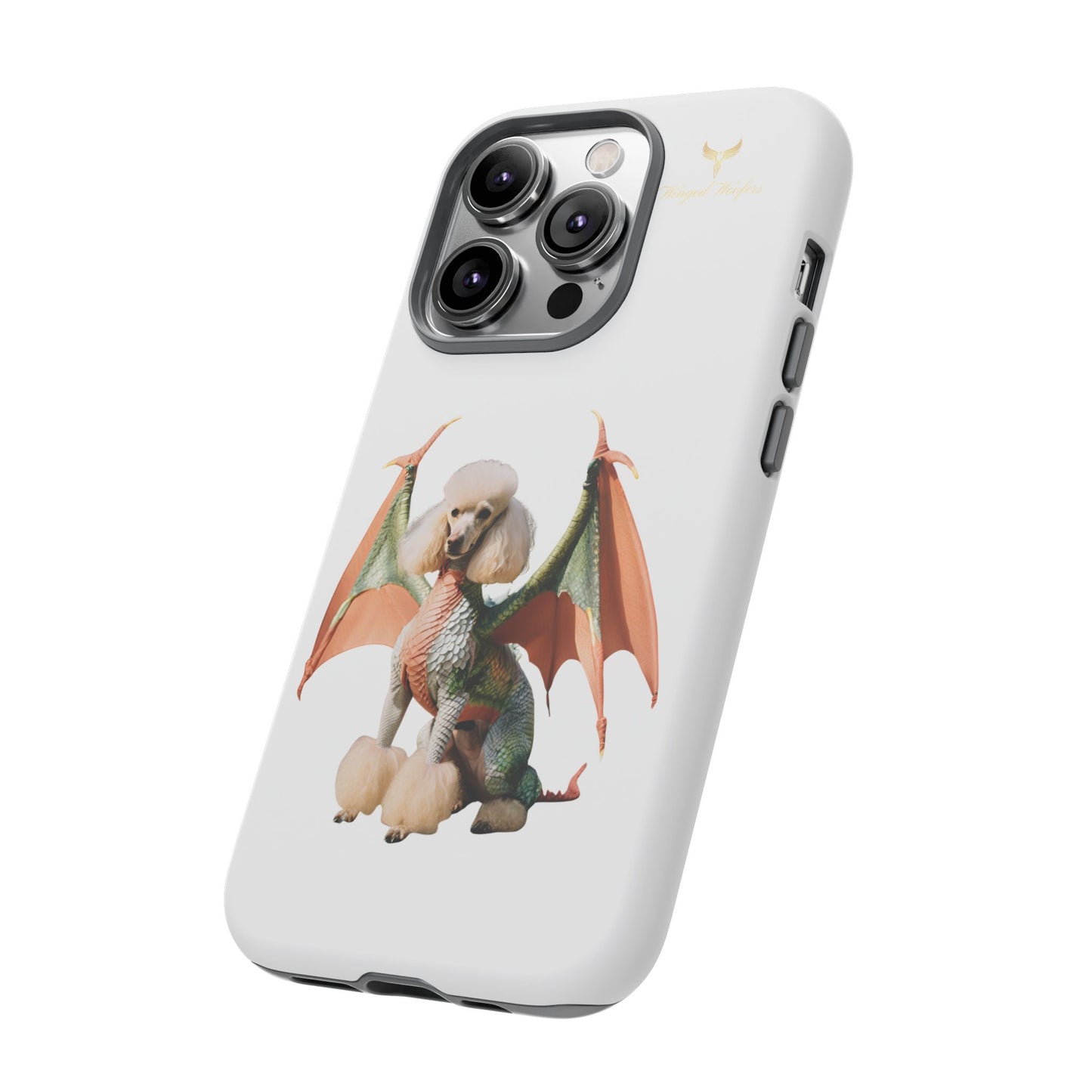 Unique Dragon Poodle Phone Case - Tough Cases for Pet Lovers