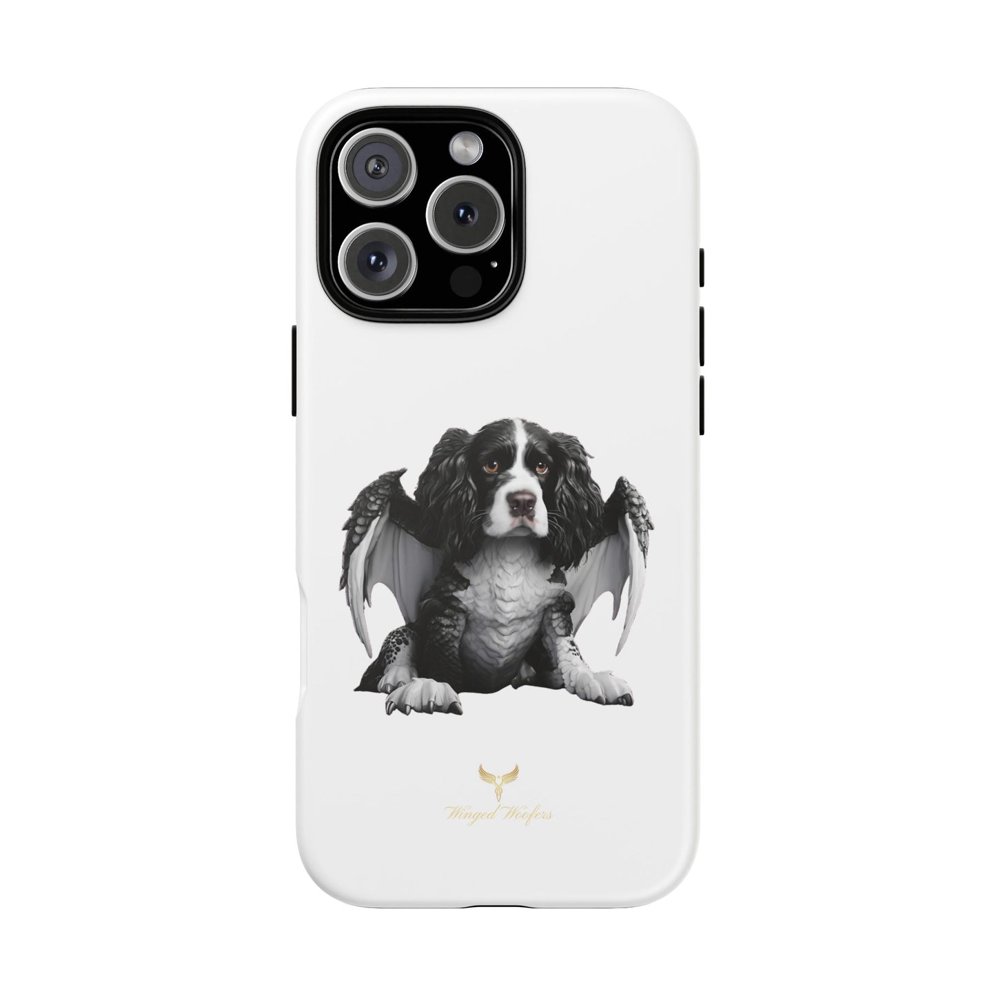 Springer Spaniel Puppy Dragon Winged Dog Phone Case - Tough Cases for Pet Lovers