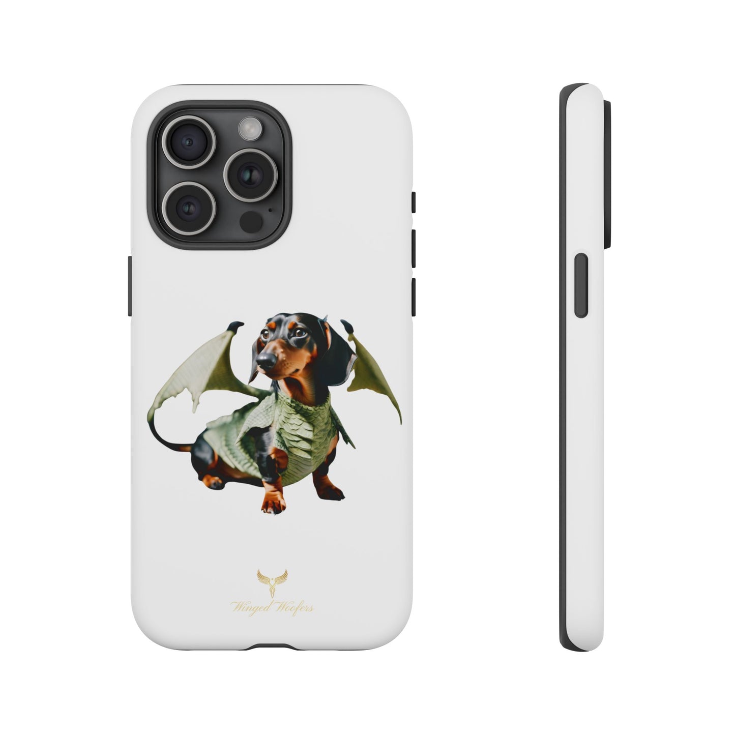 Whimsical Dragon Dog Phone Case - Tough Cases for Pet Lovers