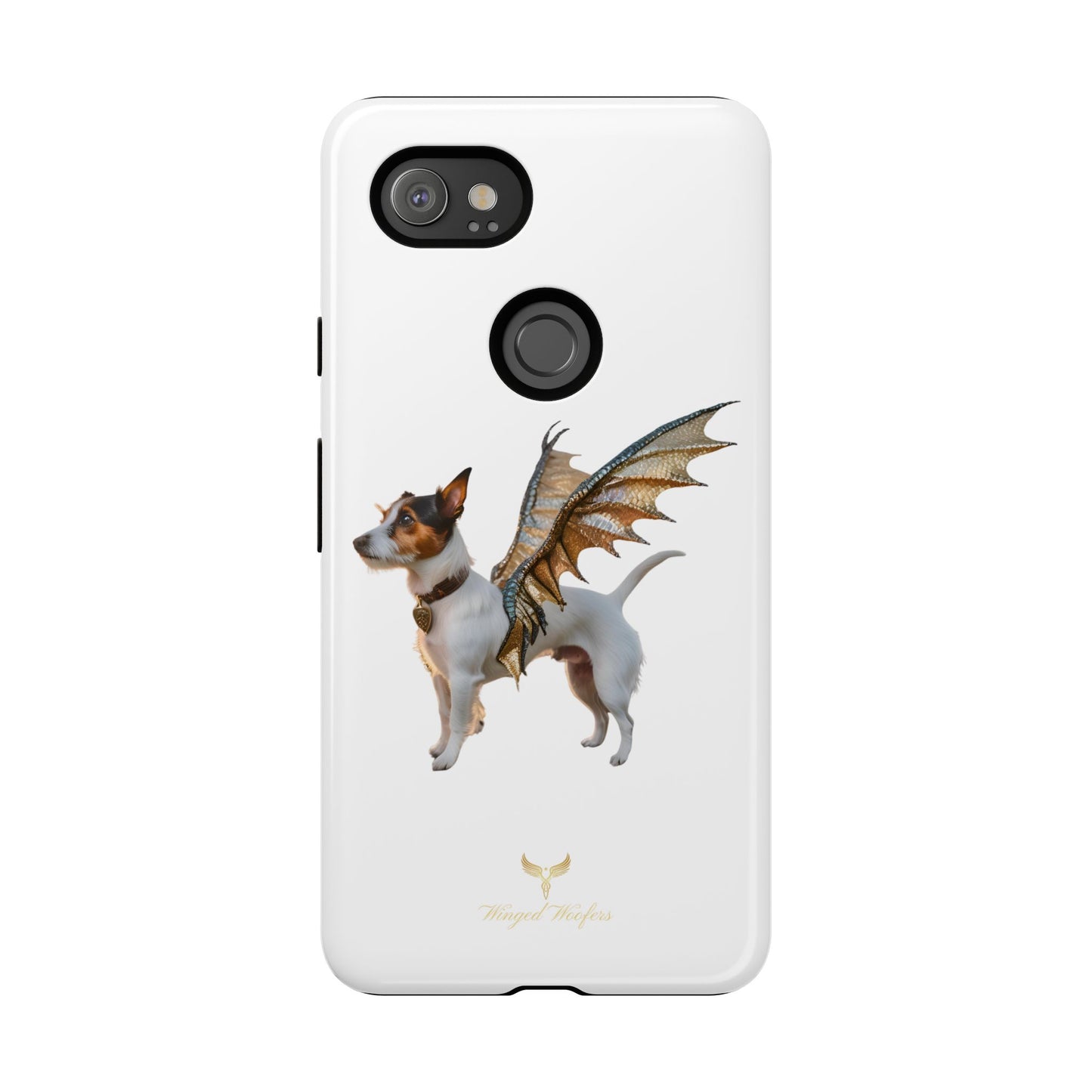 Fantasy Pet Phone Case - Tough Cases with Winged Jack Russell Dog Design