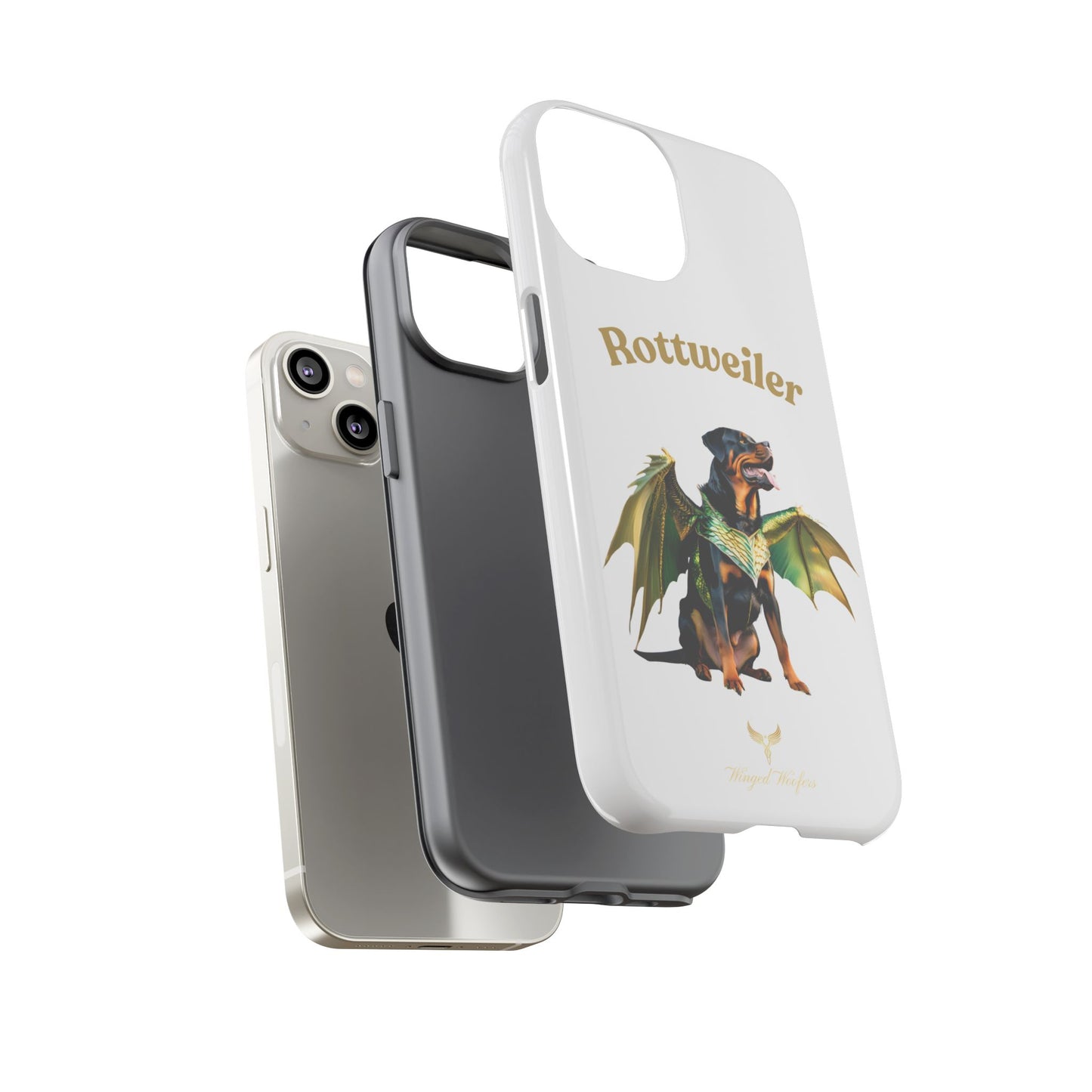 Rottweiler Dragon Wings Phone Case - Tough Cases for Dog Lovers