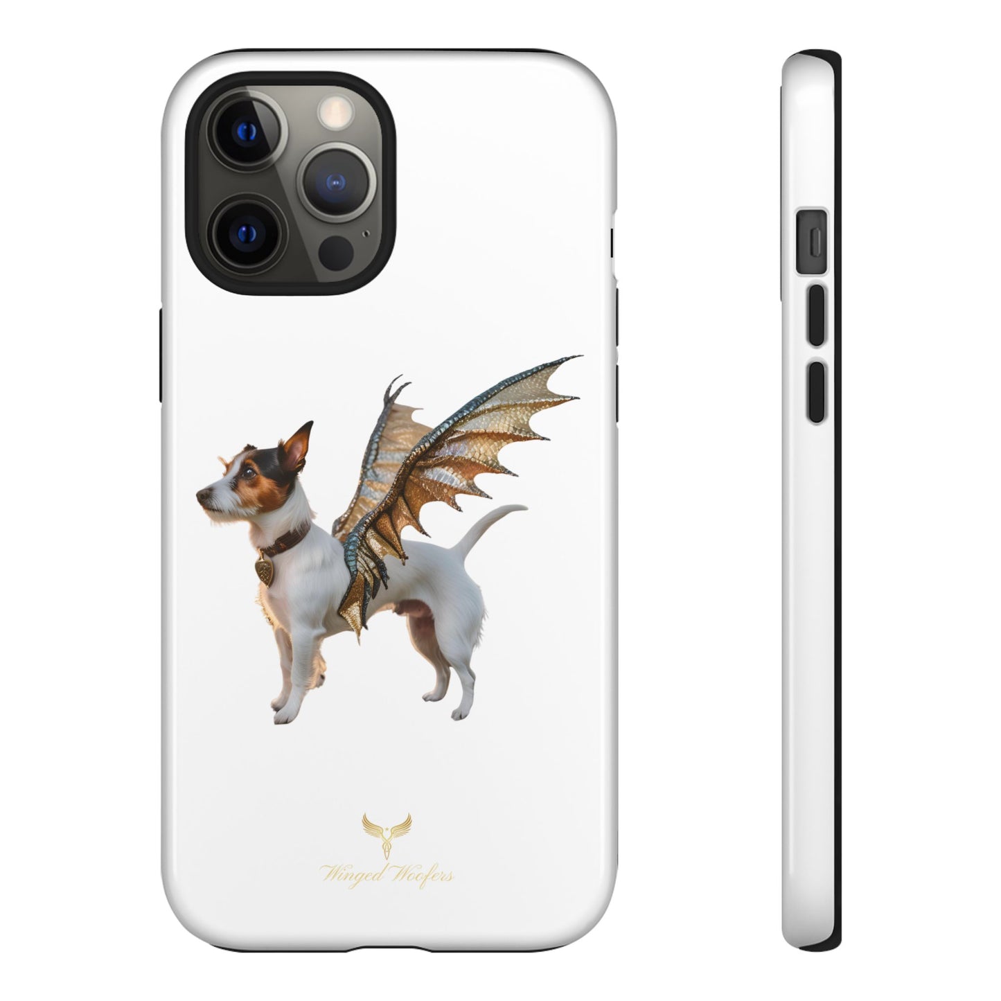 Fantasy Pet Phone Case - Tough Cases with Winged Jack Russell Dog Design