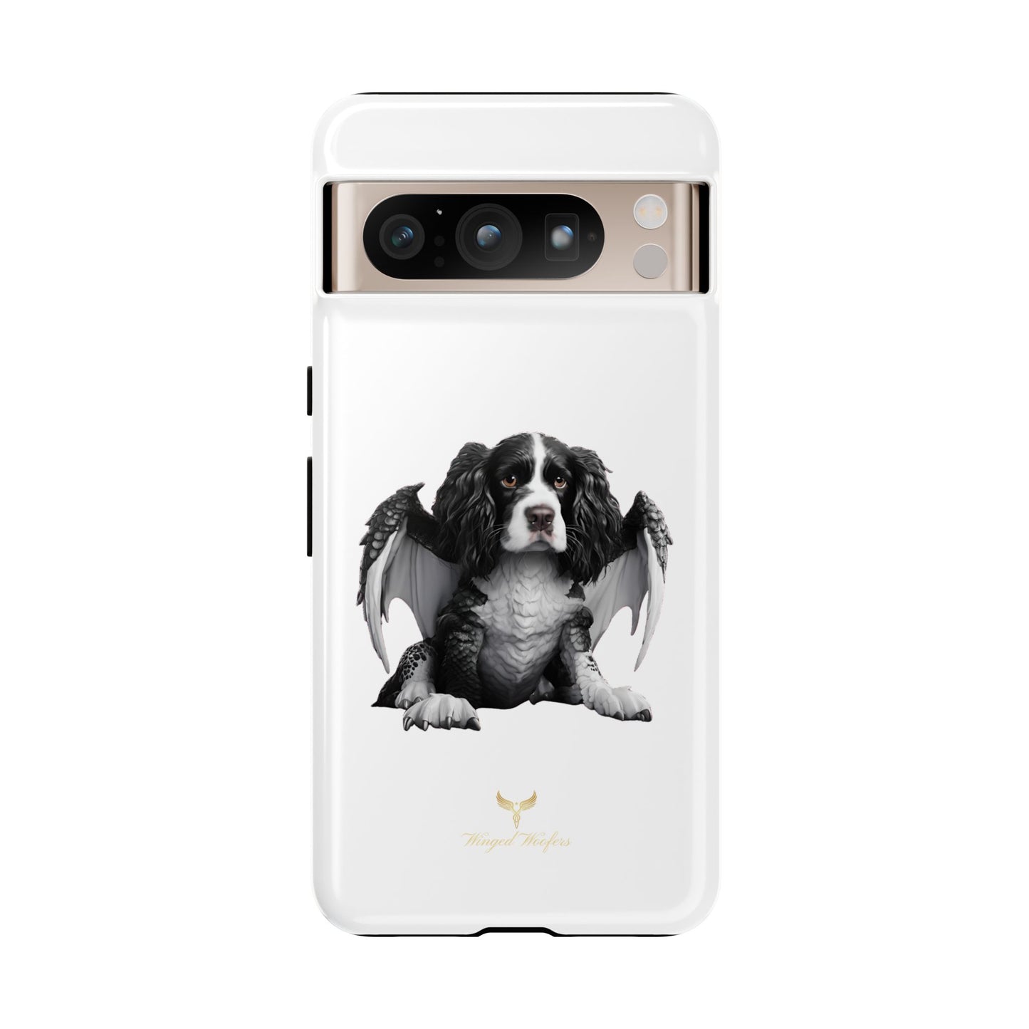 Springer Spaniel Puppy Dragon Winged Dog Phone Case - Tough Cases for Pet Lovers