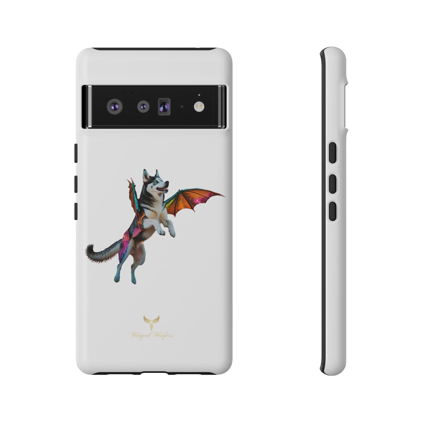 Magical Husky Pet Phone Case - Winged Dog Design | Tough Cases | Unique Animal Lover Gift