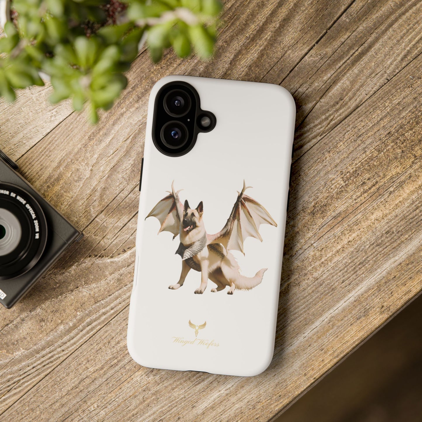 Magical White German Shepherd Dragon Dog Phone Case - Tough, Stylish Protection