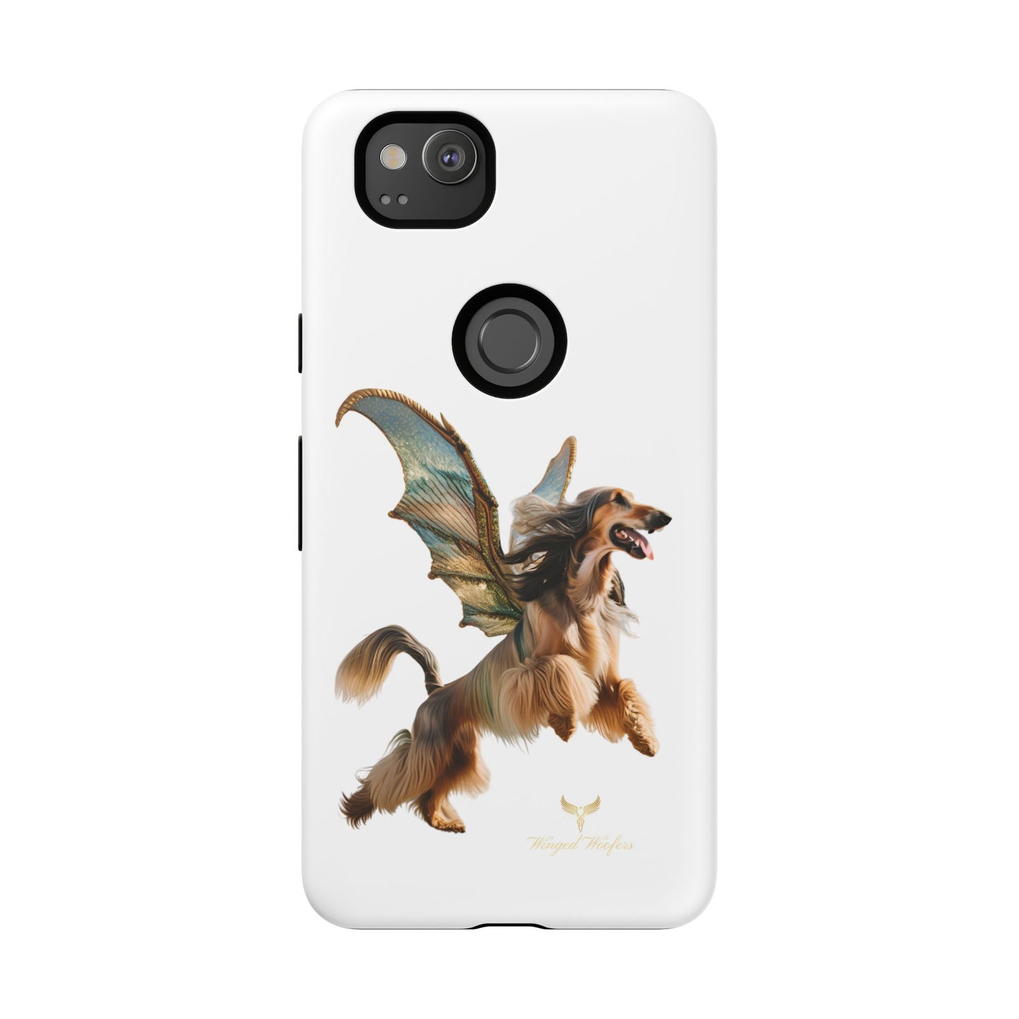 Magical Afghan Hound Dog Phone Case - Tough Cases with Winged Design