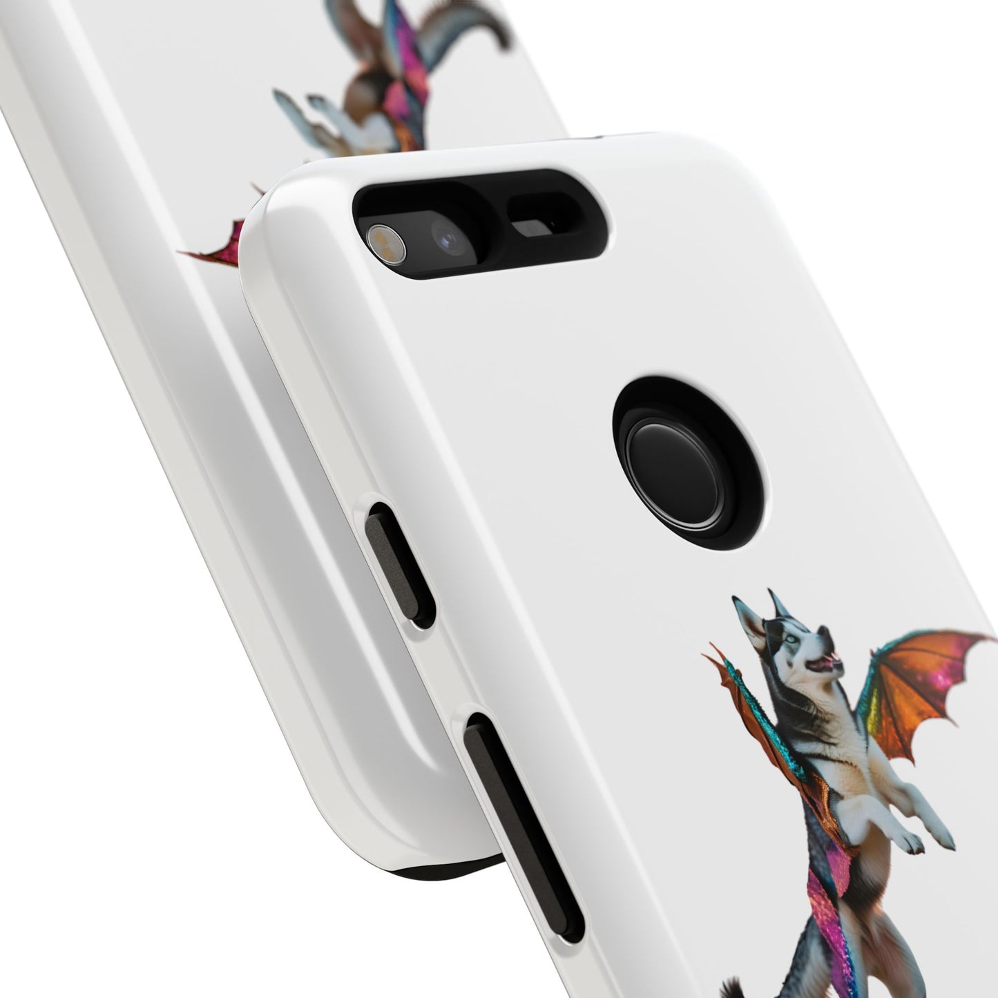 Magical Husky Pet Phone Case - Winged Dog Design | Tough Cases | Unique Animal Lover Gift