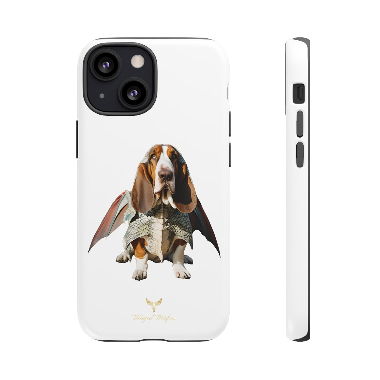 Whimsical Basset Hound Dog Phone Case - Tough Cases for Animal Lovers