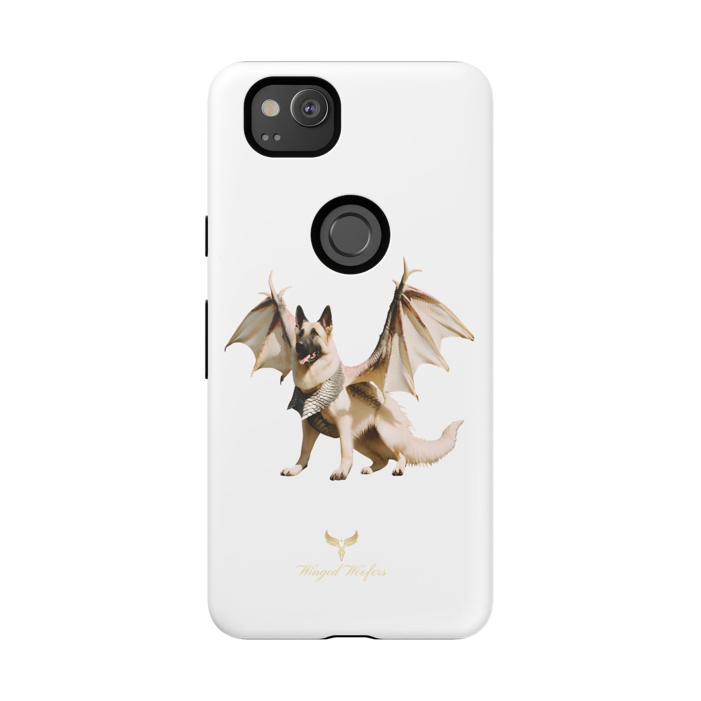 Magical White German Shepherd Dragon Dog Phone Case - Tough, Stylish Protection