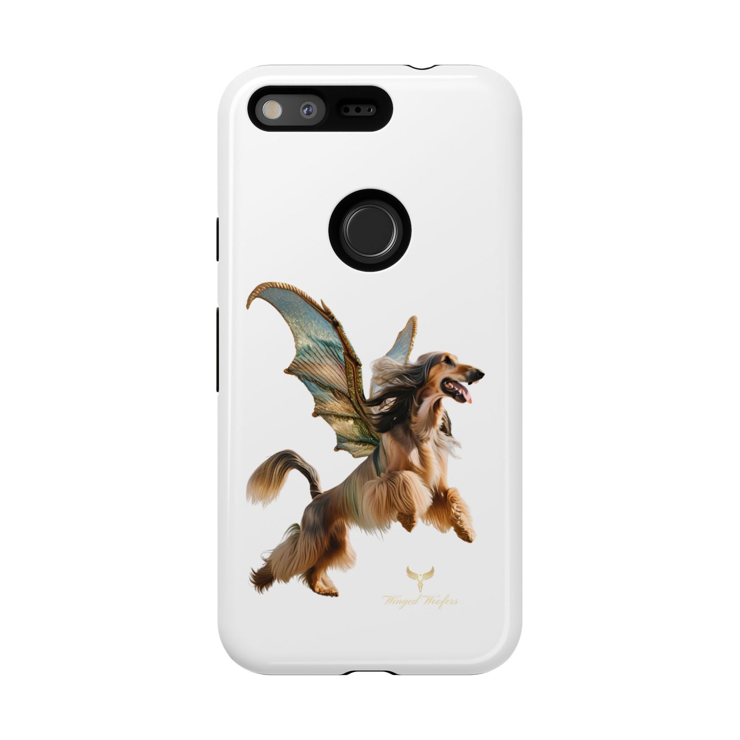 Magical Afghan Hound Dog Phone Case - Tough Cases with Winged Design