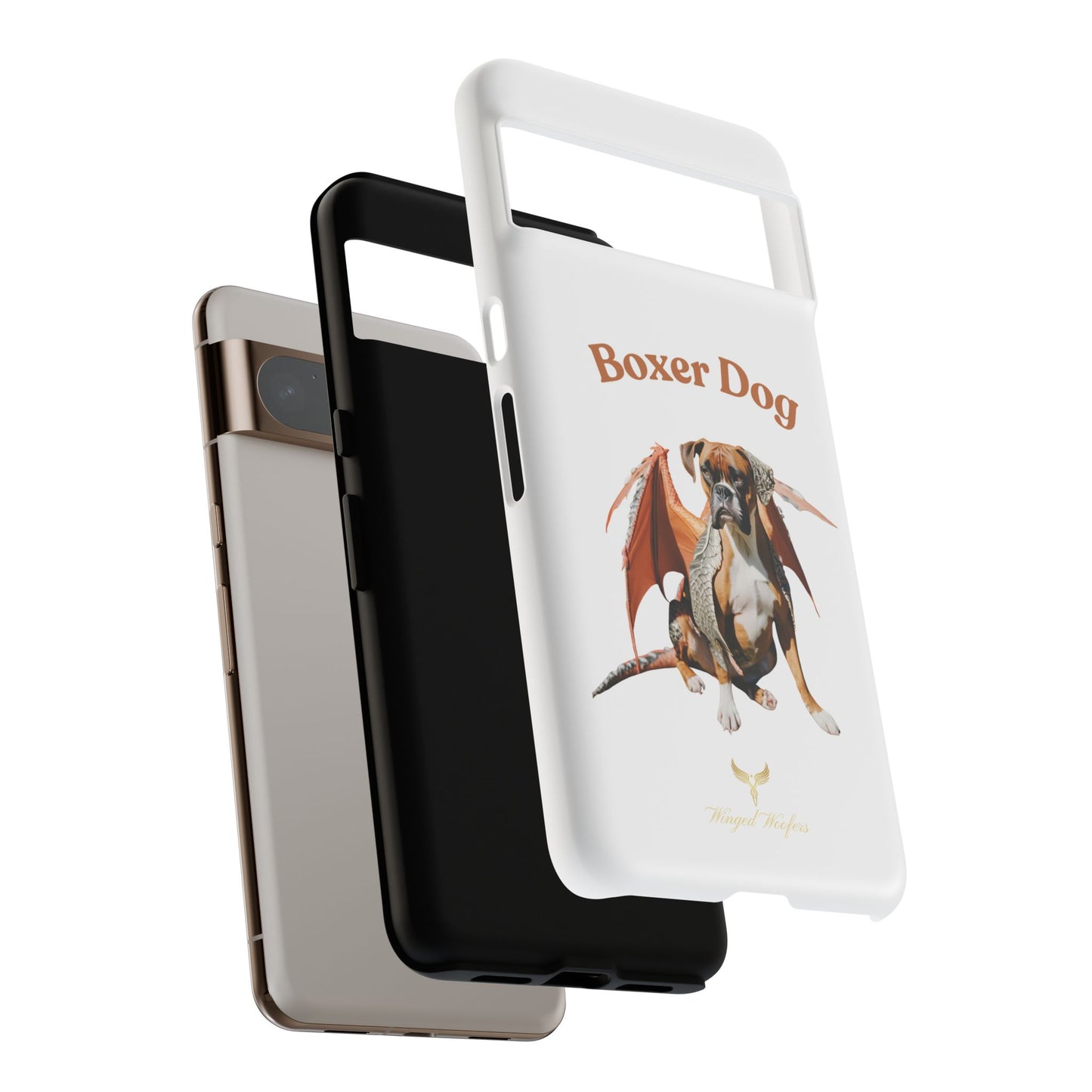 Boxer Dog Dragon Art Phone Case - Tough Cases