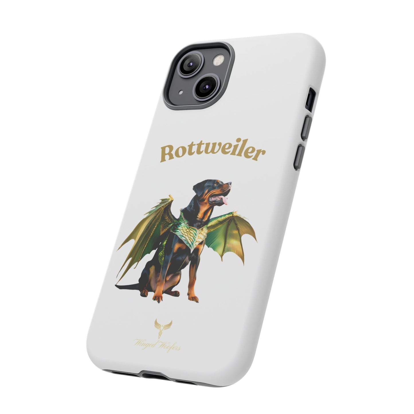 Rottweiler Dragon Wings Phone Case - Tough Cases for Dog Lovers