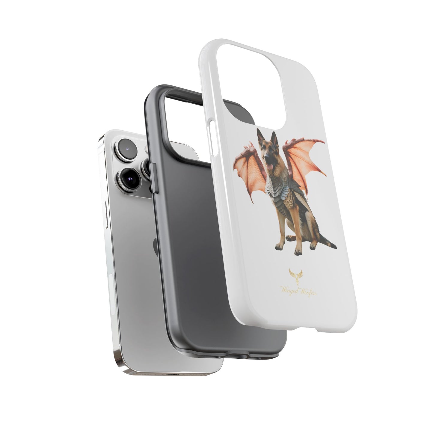 Mythical German Shepherd with Wings Dog iPhone Case | Tough Cases for Pet Lovers