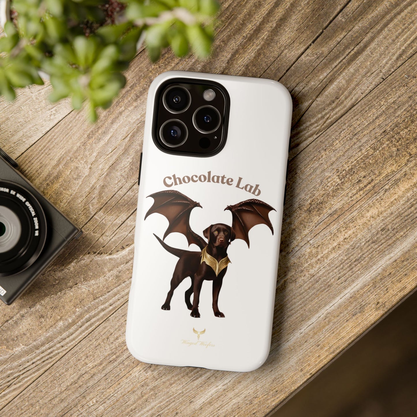 Chocolate Lab Dragon Phone Case - Tough & Stylish for Dog Lovers