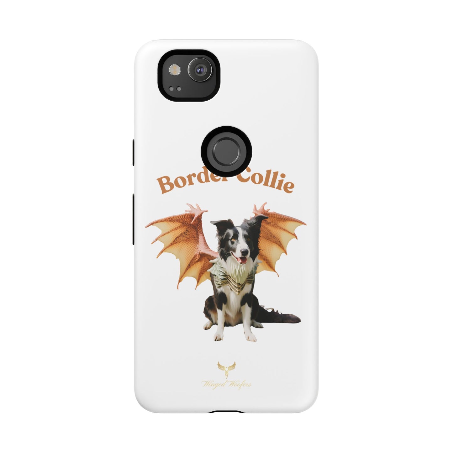 Border Collie Dragon Phone Case - Tough Cases for Dog Lovers