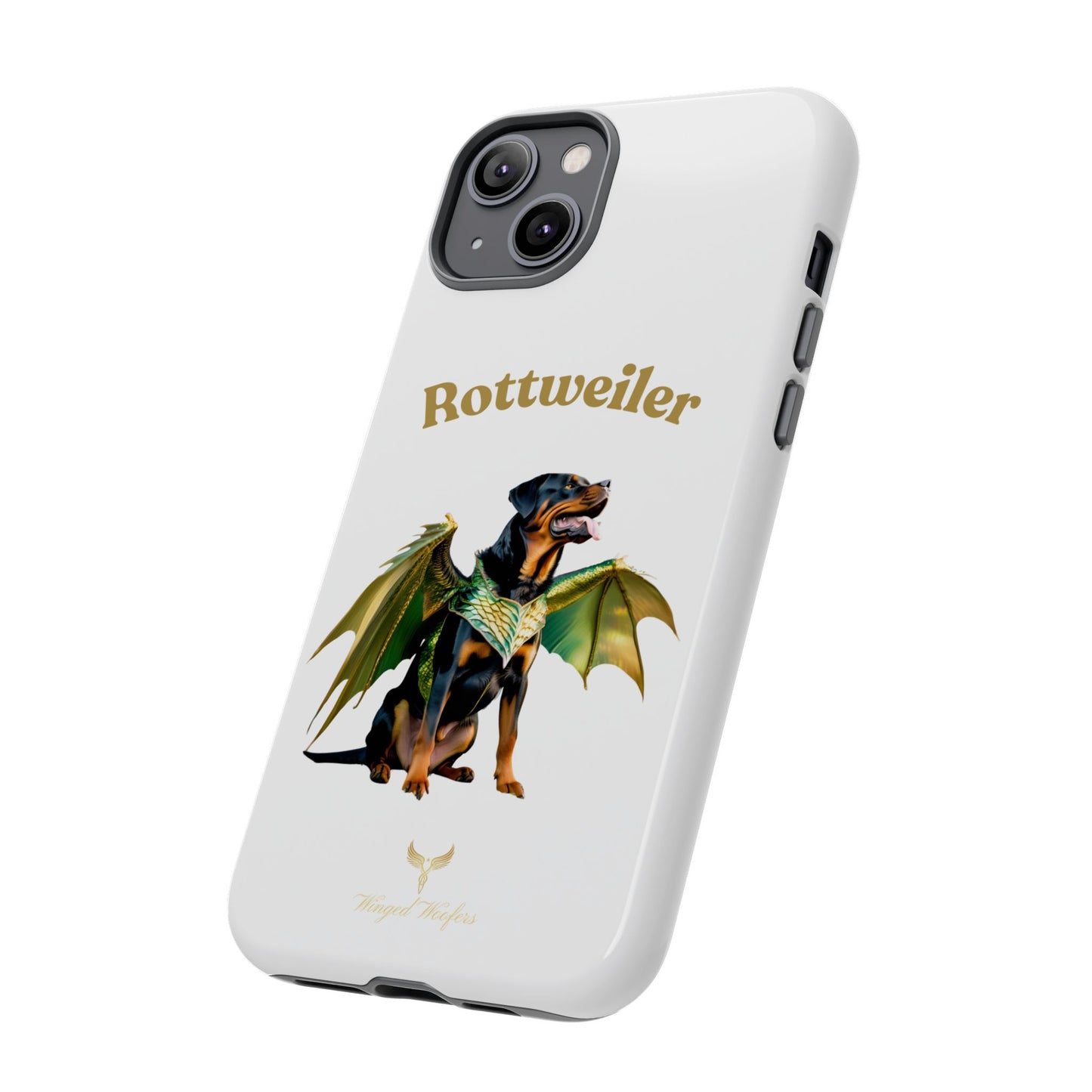 Rottweiler Dragon Wings Phone Case - Tough Cases for Dog Lovers