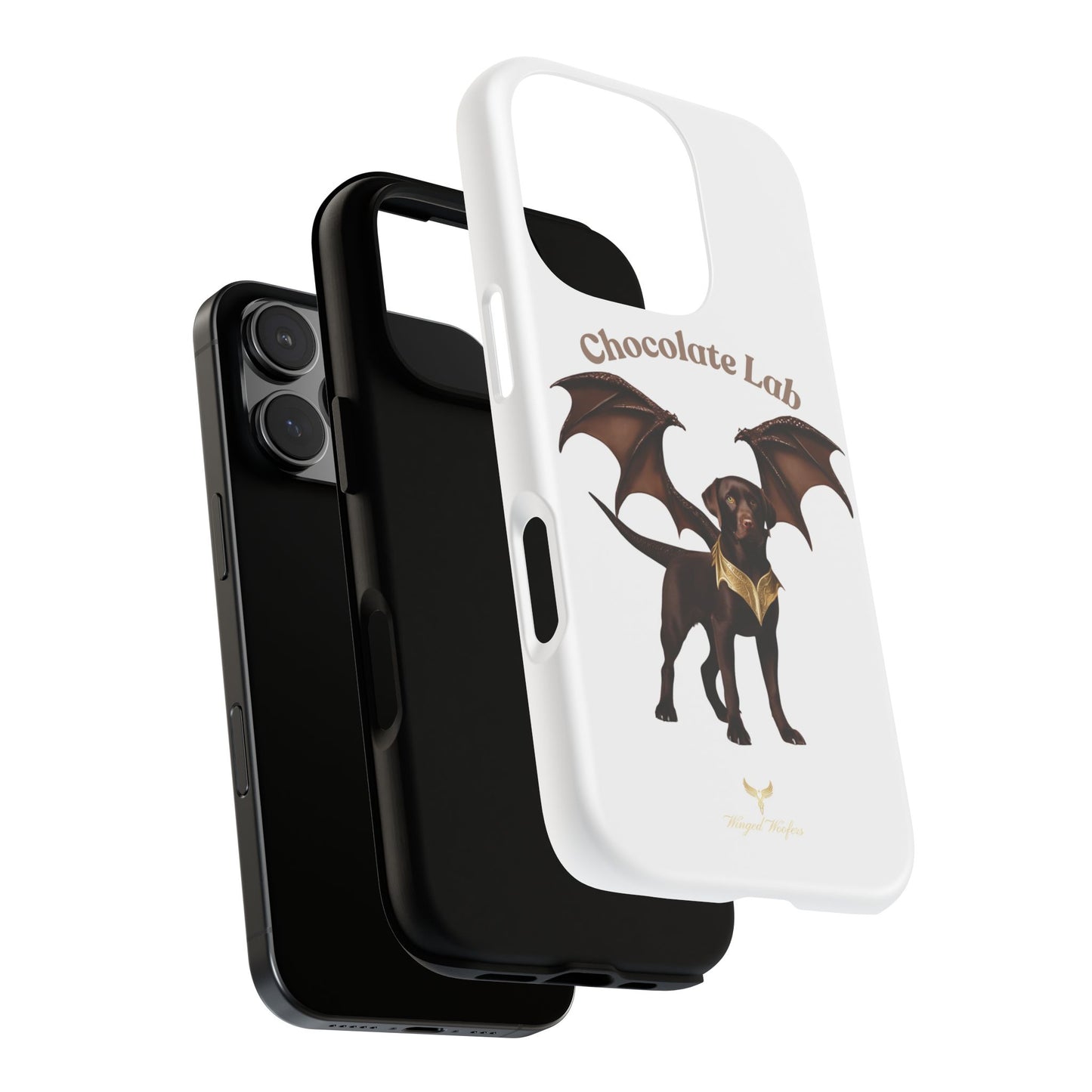 Chocolate Lab Dragon Phone Case - Tough & Stylish for Dog Lovers