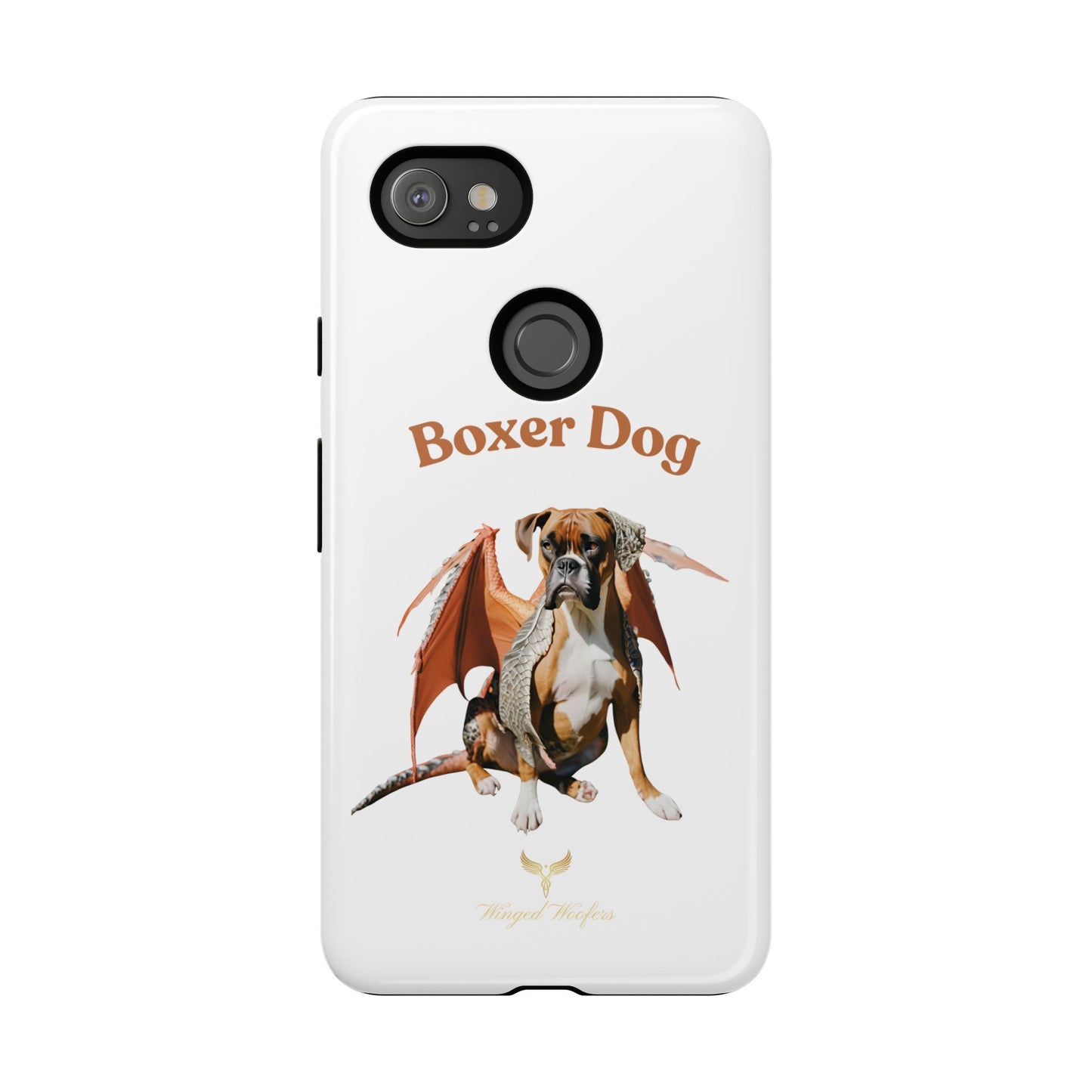 Boxer Dog Dragon Art Phone Case - Tough Cases