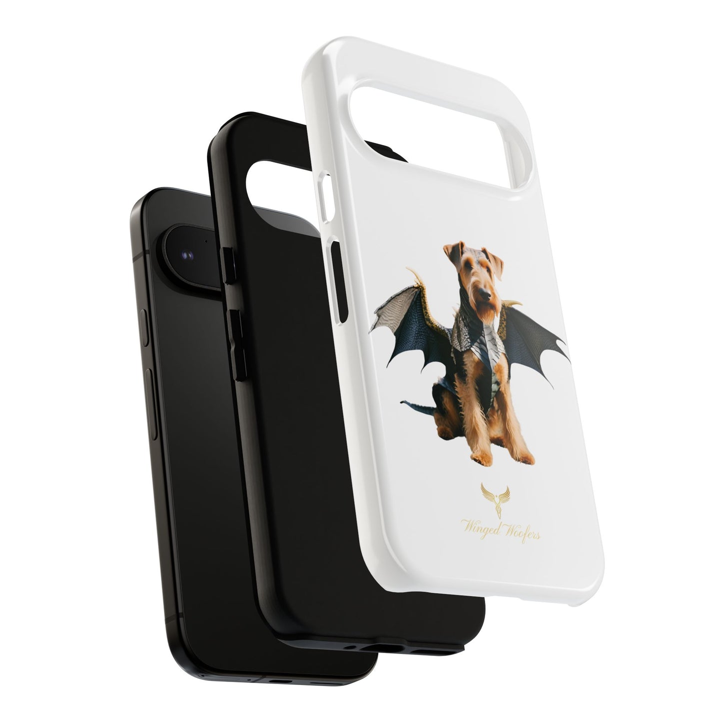 Cool Dragon Airedale Terrier Dog Phone Case - Tough Cases for Pet Lovers