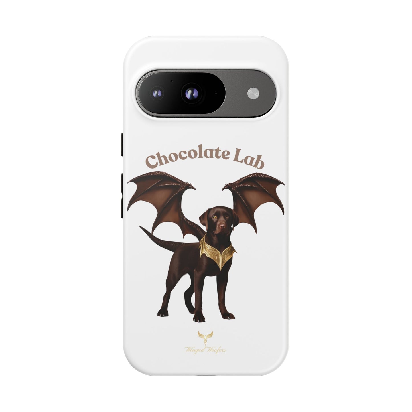 Chocolate Lab Dragon Phone Case - Tough & Stylish for Dog Lovers