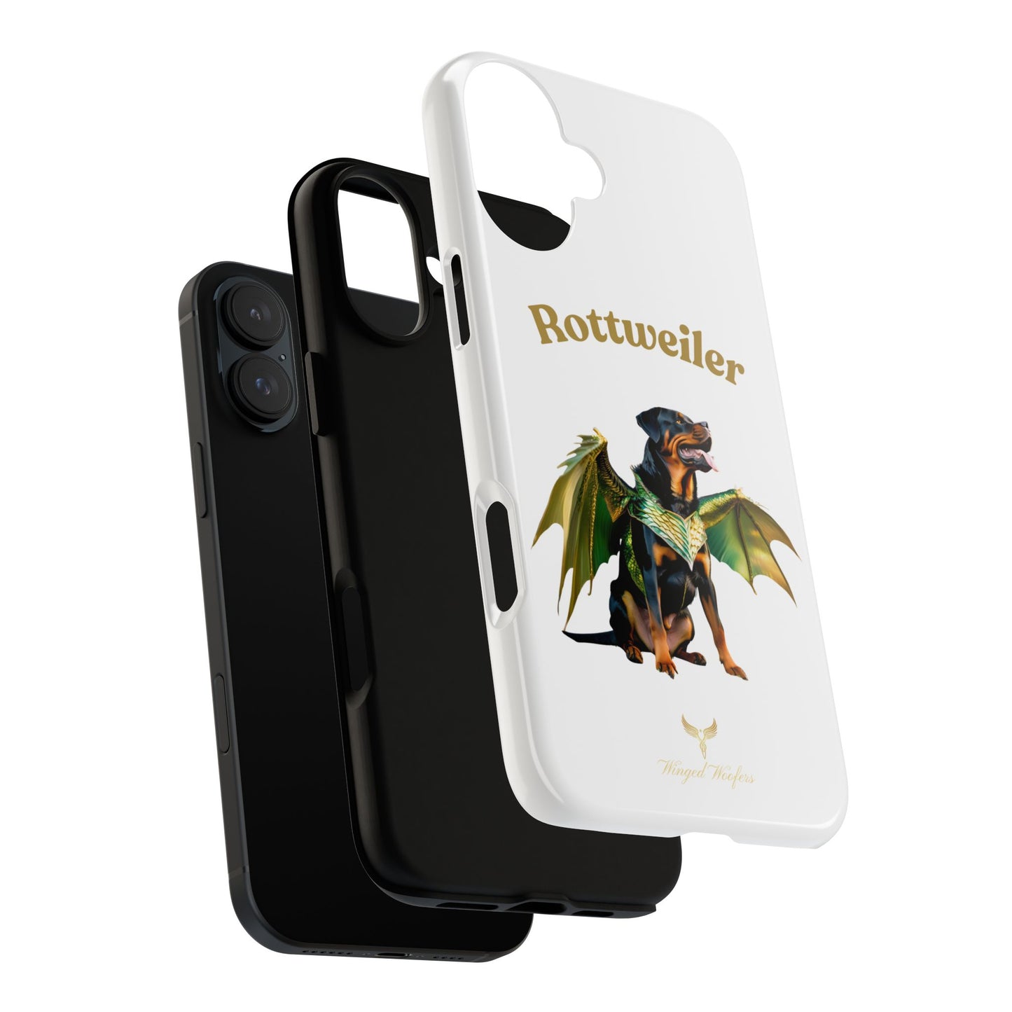 Rottweiler Dragon Wings Phone Case - Tough Cases for Dog Lovers