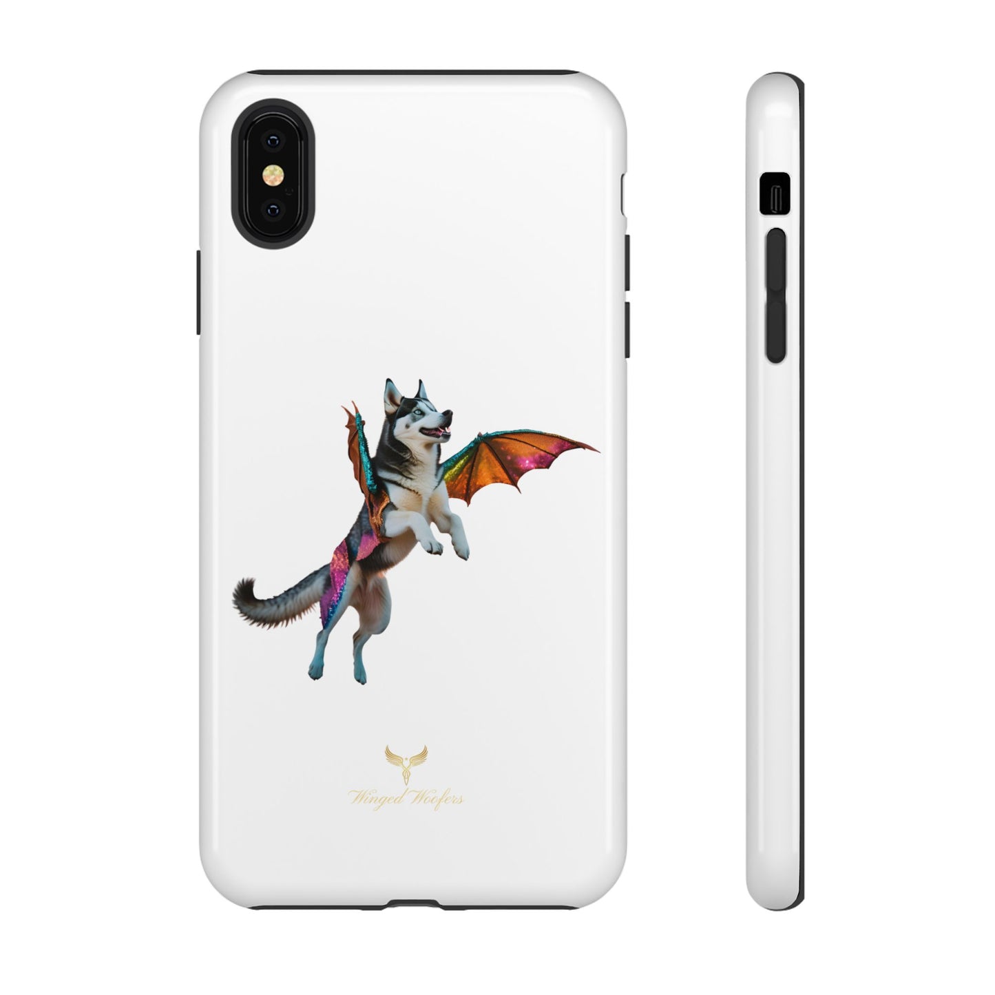 Magical Husky Pet Phone Case - Winged Dog Design | Tough Cases | Unique Animal Lover Gift