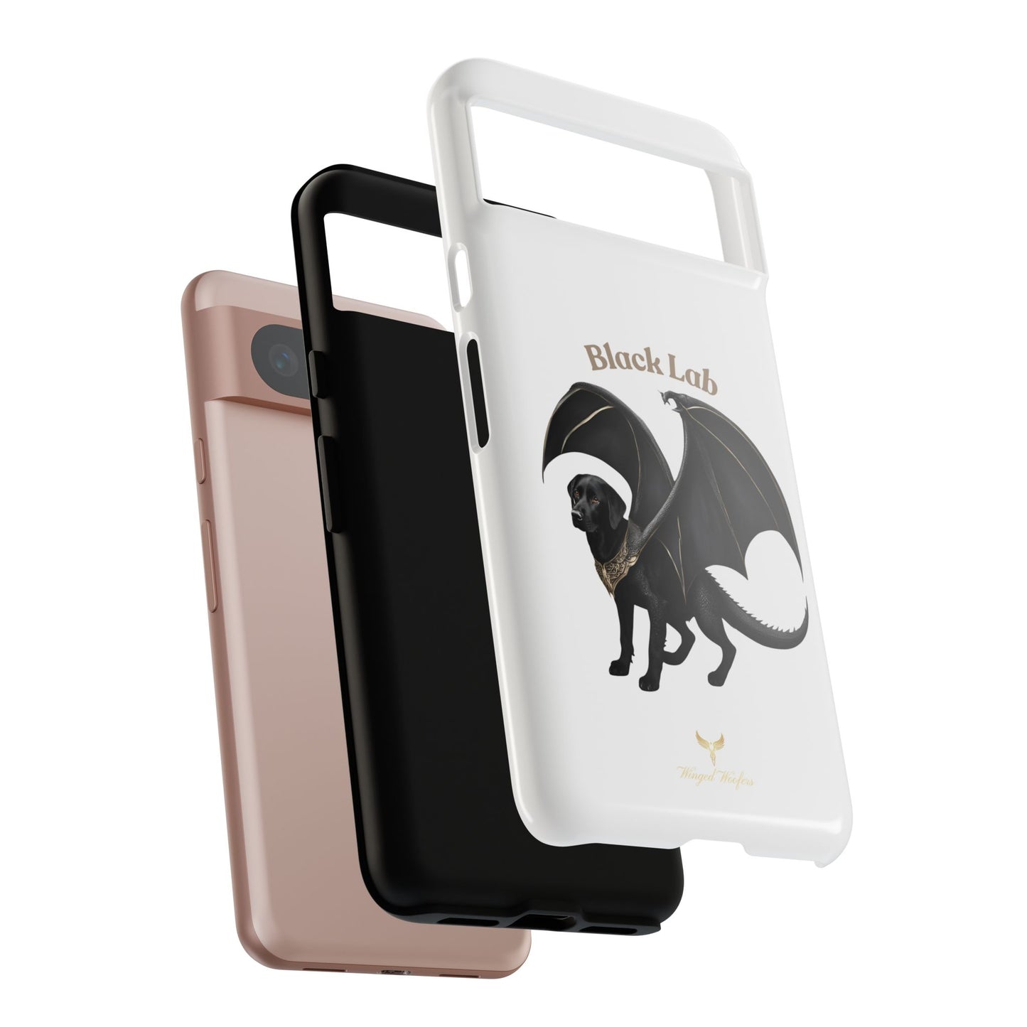 Black Labrador Dragon Case - Tough Phone Case for Pet Lovers